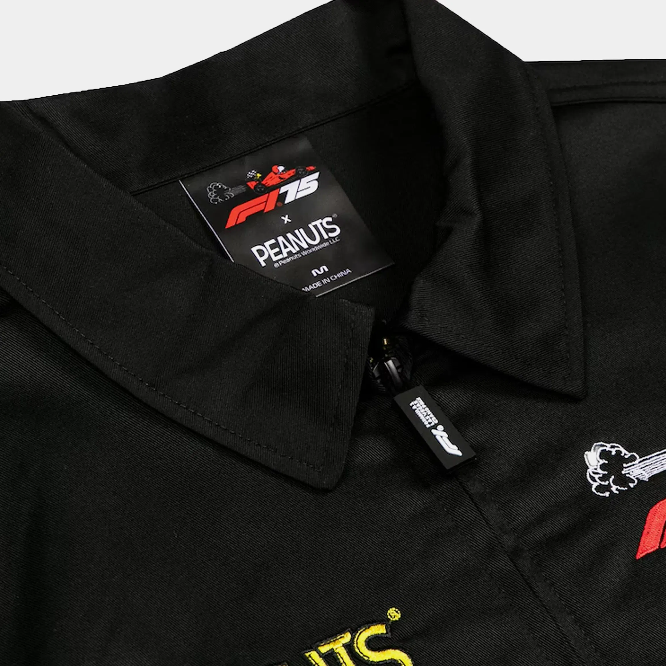 INSOMNIAC F1 x Peanuts Mechanics Full-Zip Mens Jacket (Black)