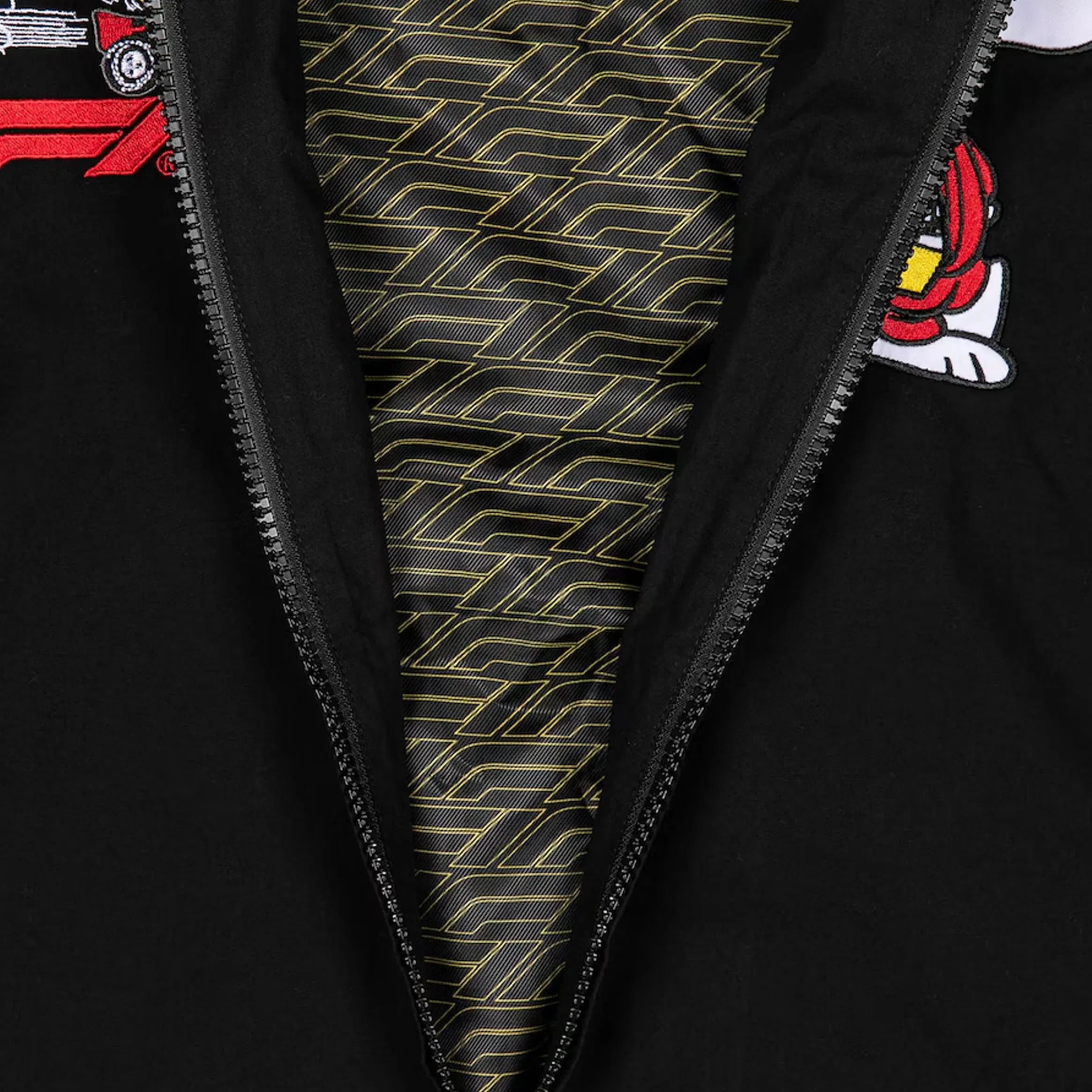 INSOMNIAC F1 x Snoopy Peanuts Pit Crew Joe Cool Racing Mens Jacket (Black/White)