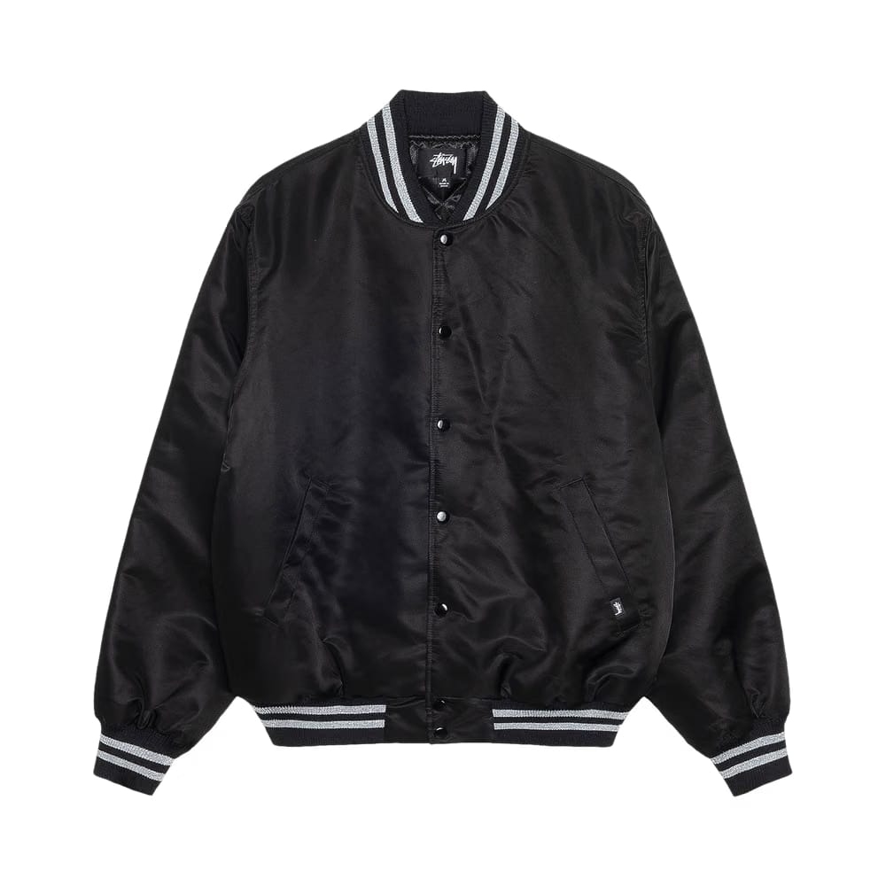 Stussy Sequins Satin Jacket Black