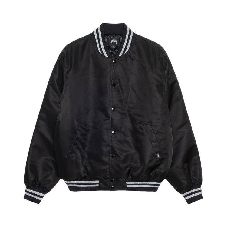 Stussy Sequins Satin Jacket Black