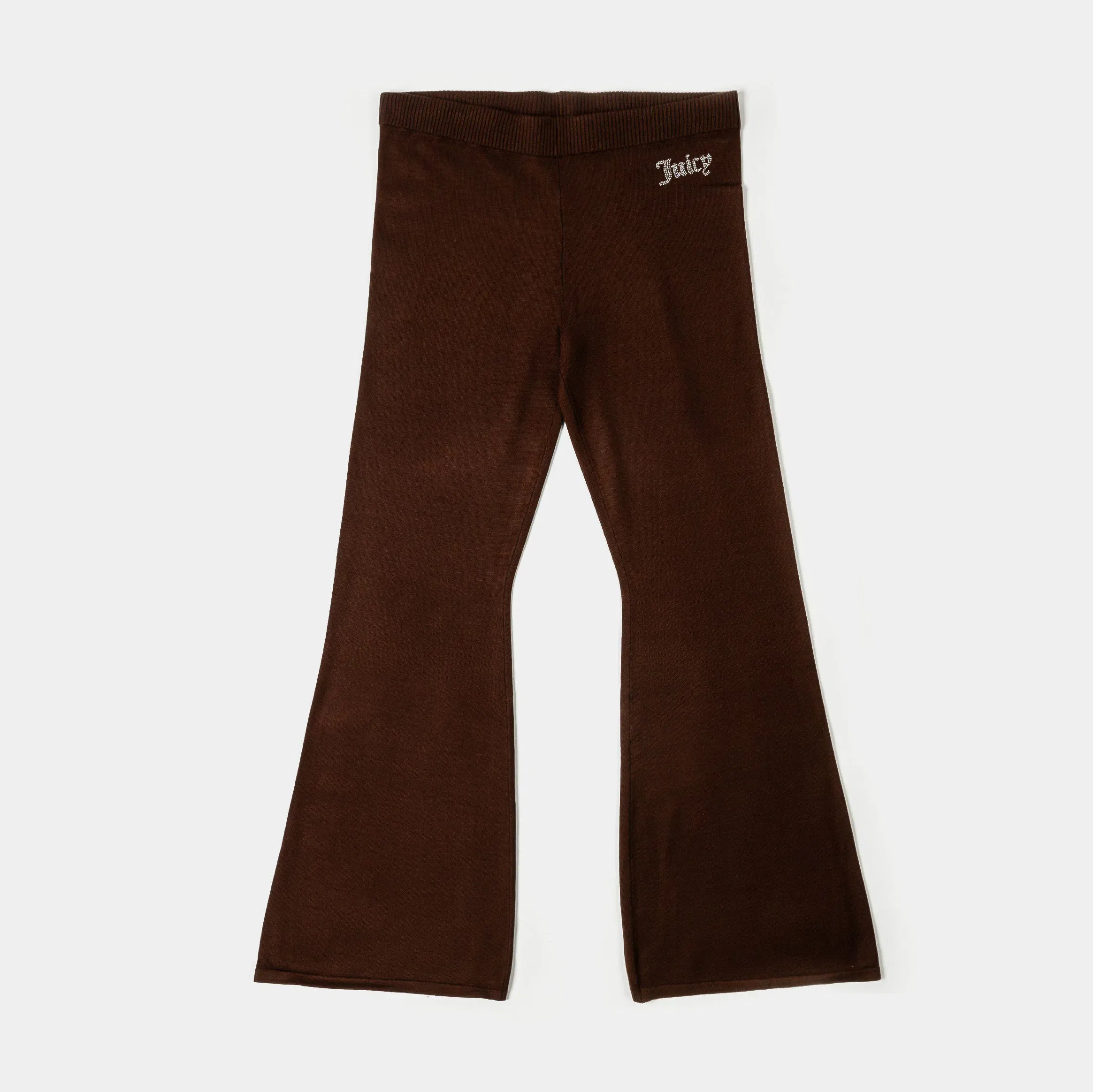 Juicy Couture Fine Knit Bling Pants Womens Pants (Brown)