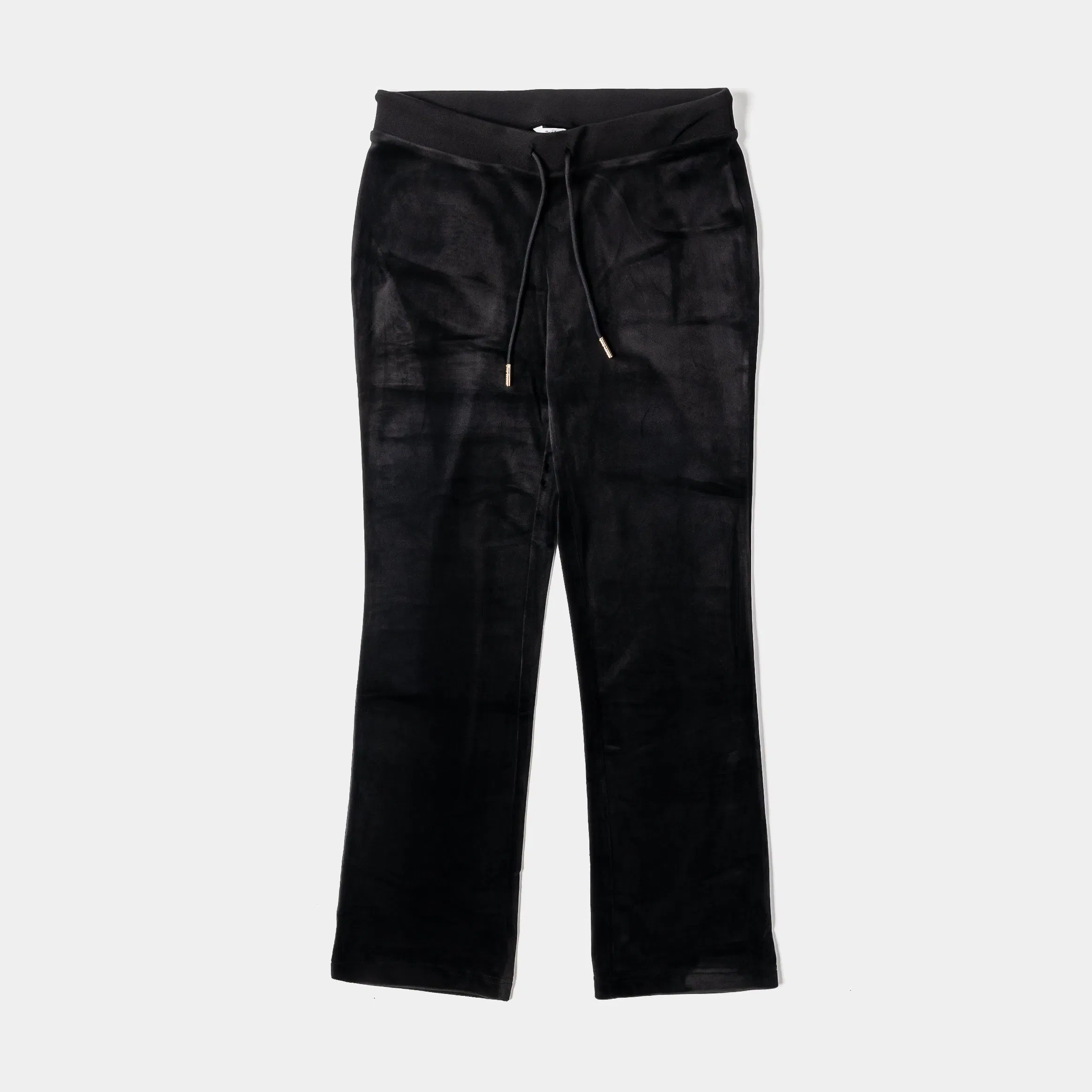 Juicy Couture OG Big Bling Velour Track Womens Pants (Black/Gold)
