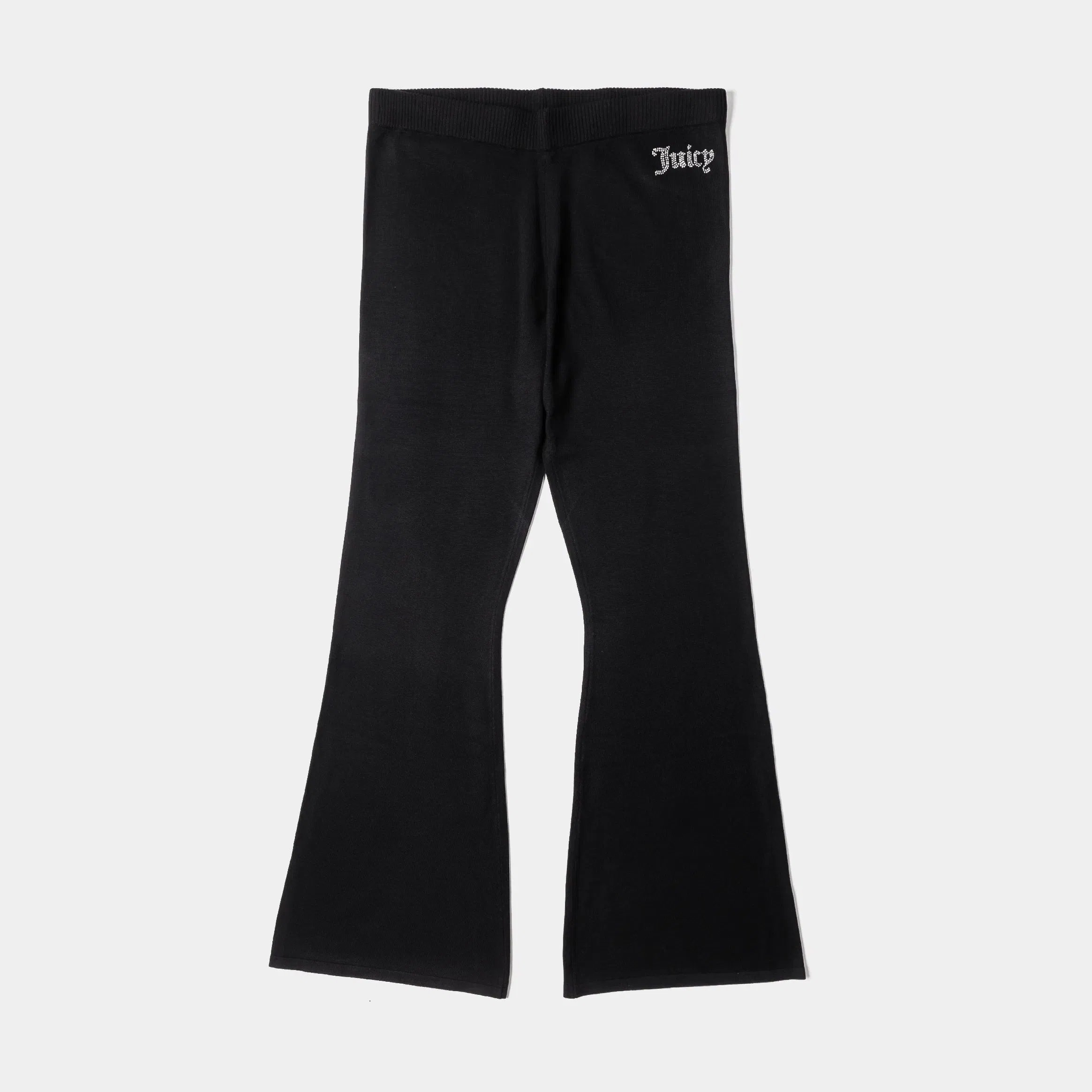 Juicy Couture Fine Knit Bling Womens Pants (Black)