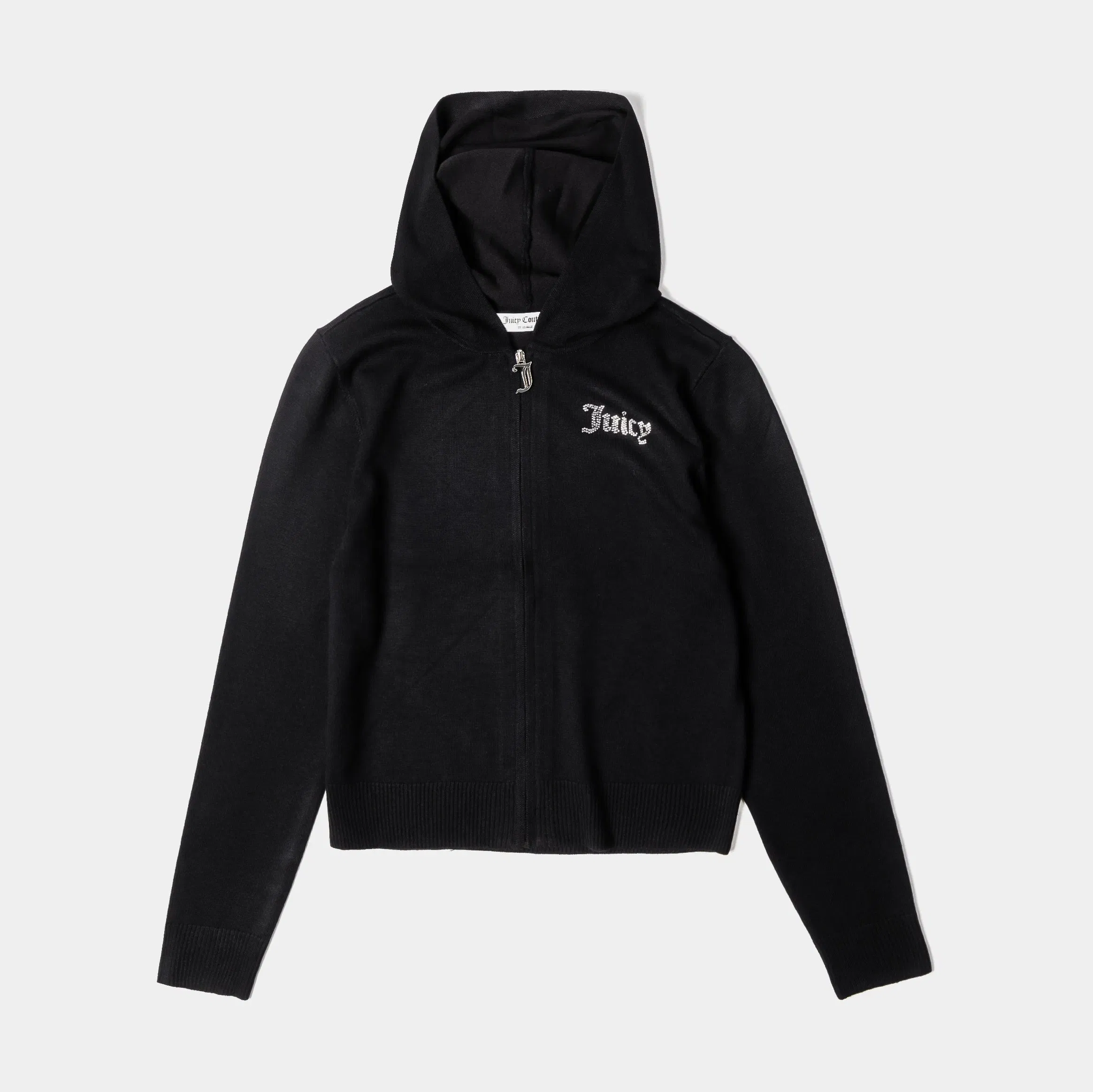 Juicy Couture Fine Knit Bling Womens Jacket (Black)