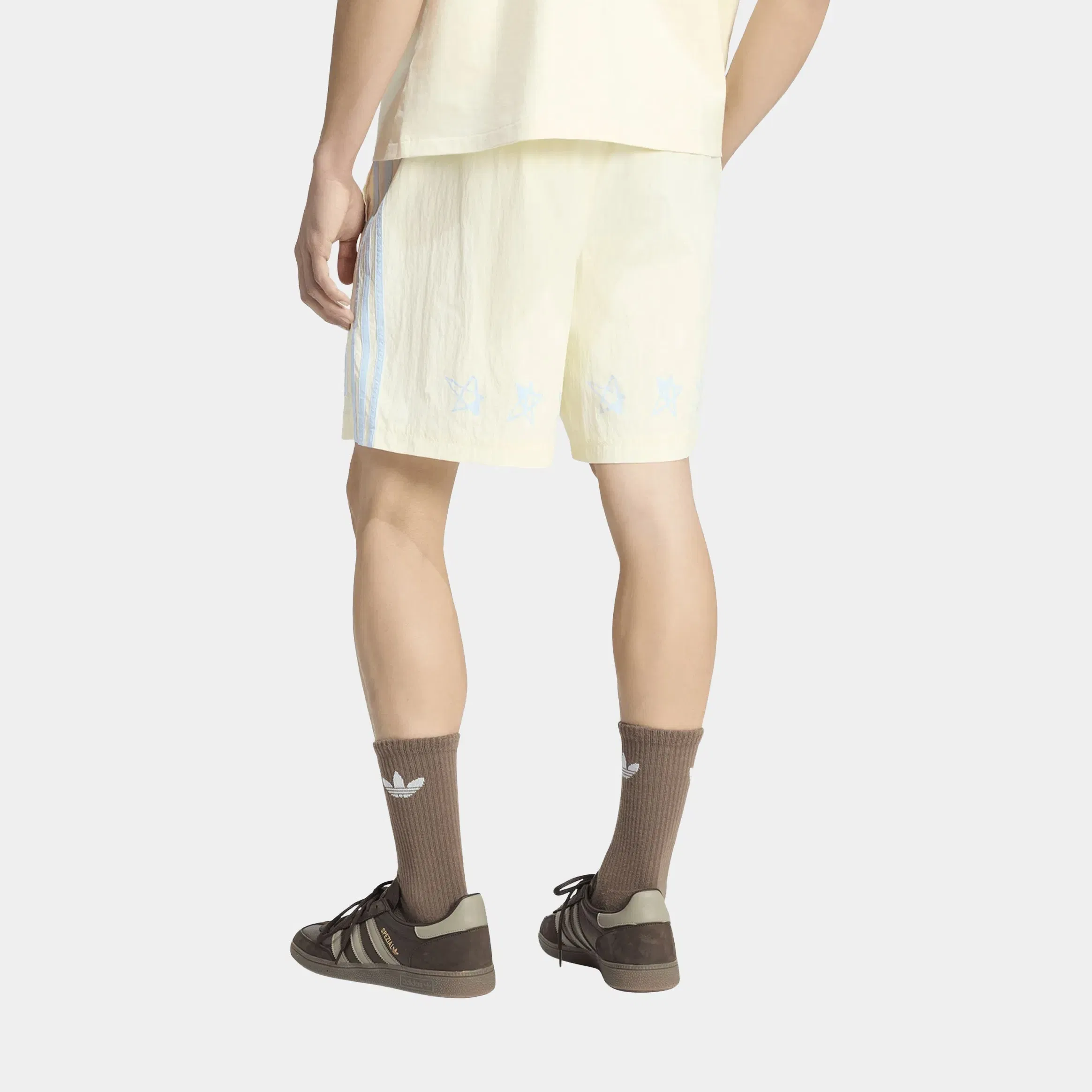 adidas Originals One World Graphic Woven Mens Shorts (Cream White)
