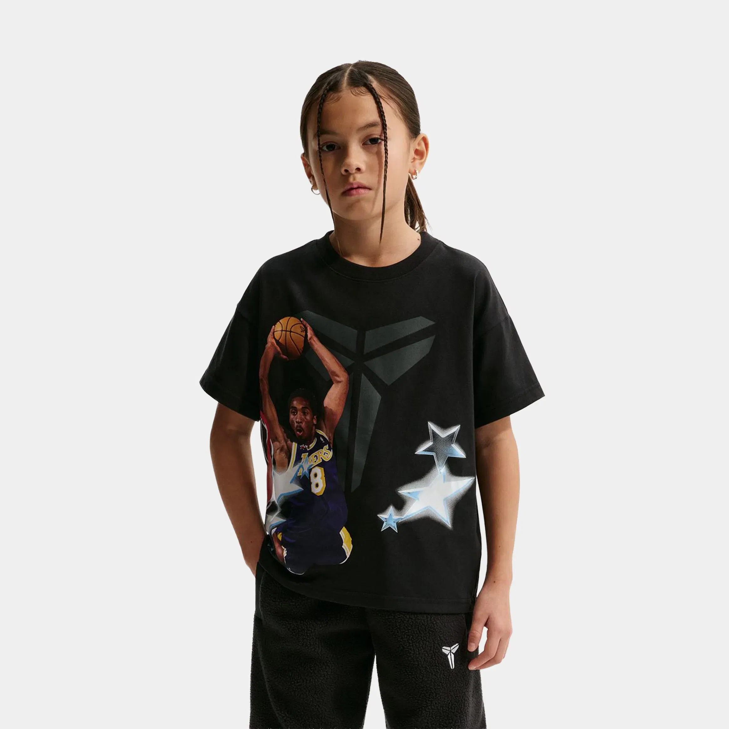 Nike Kobe Dri-FIT Max90 Grade School Short Sleeve Shirt (Black)