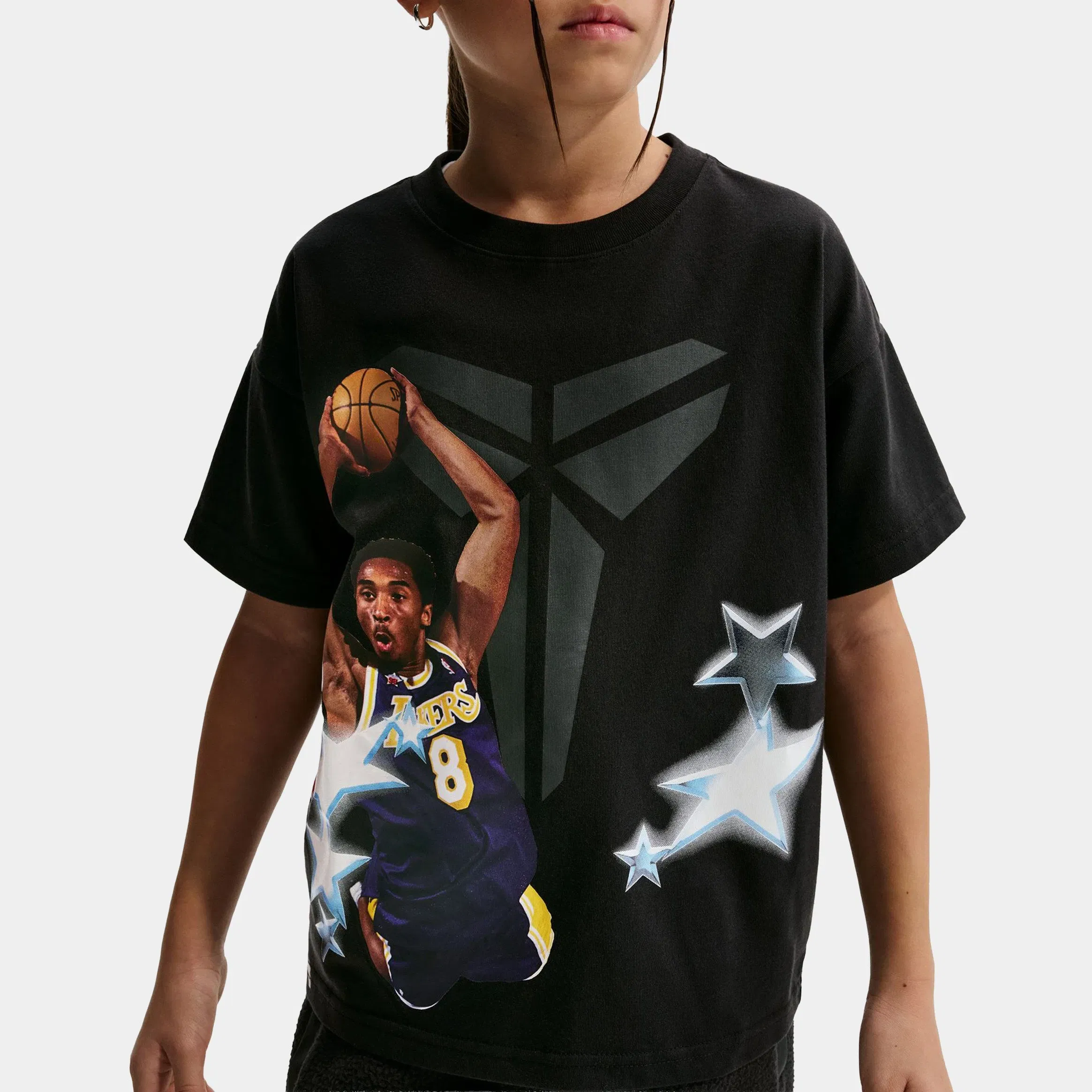 Nike Kobe Dri-FIT Max90 Grade School Short Sleeve Shirt (Black)