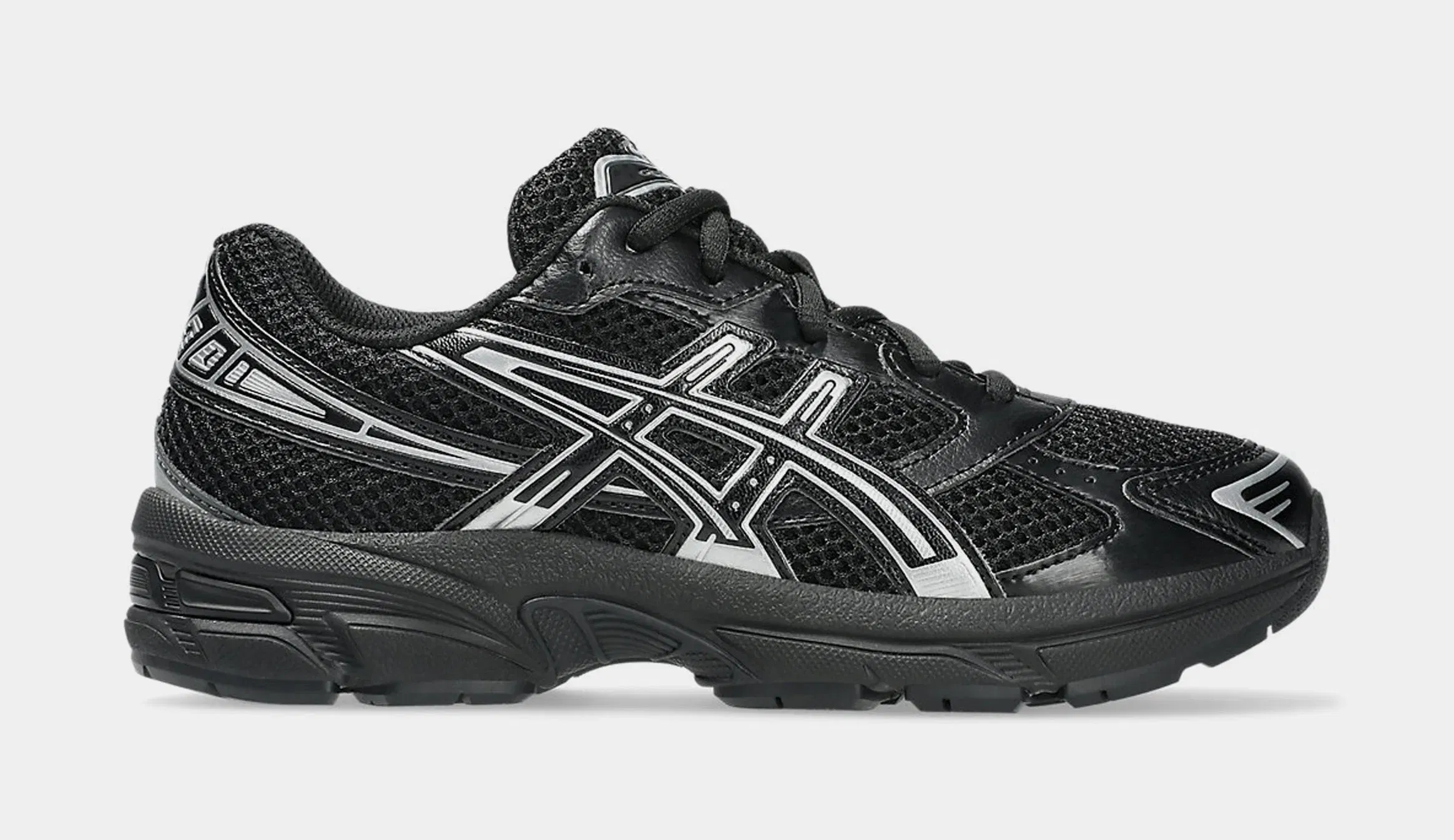 ASICS Gel 1130 Grade School Running Shoes (Black/Pure Silver)