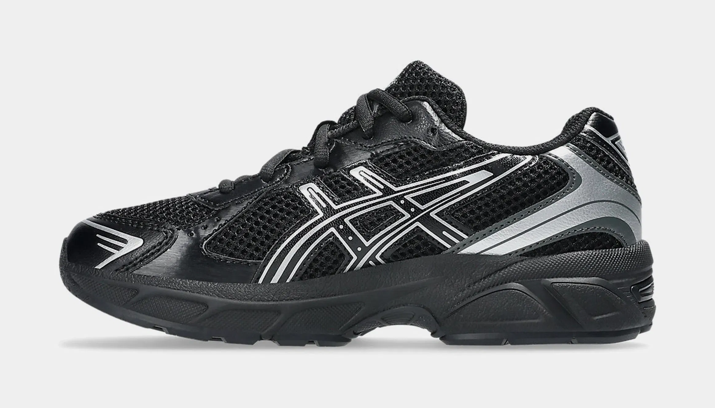 ASICS Gel 1130 Grade School Running Shoes (Black/Pure Silver)
