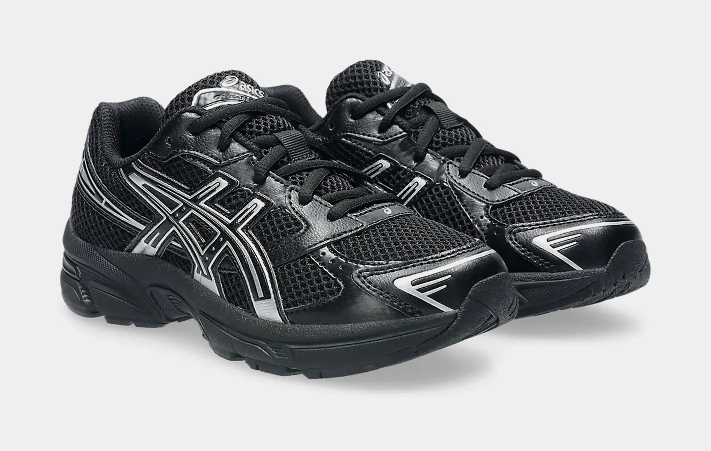 ASICS Gel 1130 Grade School Running Shoes (Black/Pure Silver)