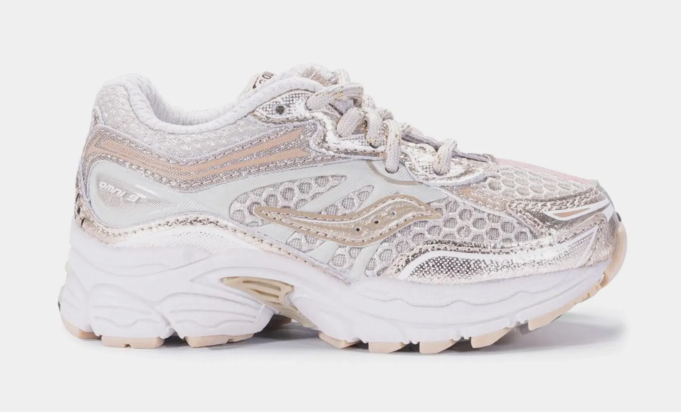 Saucony Kids Omni 9 Infant Toddler Running Shoes (Champagne)
