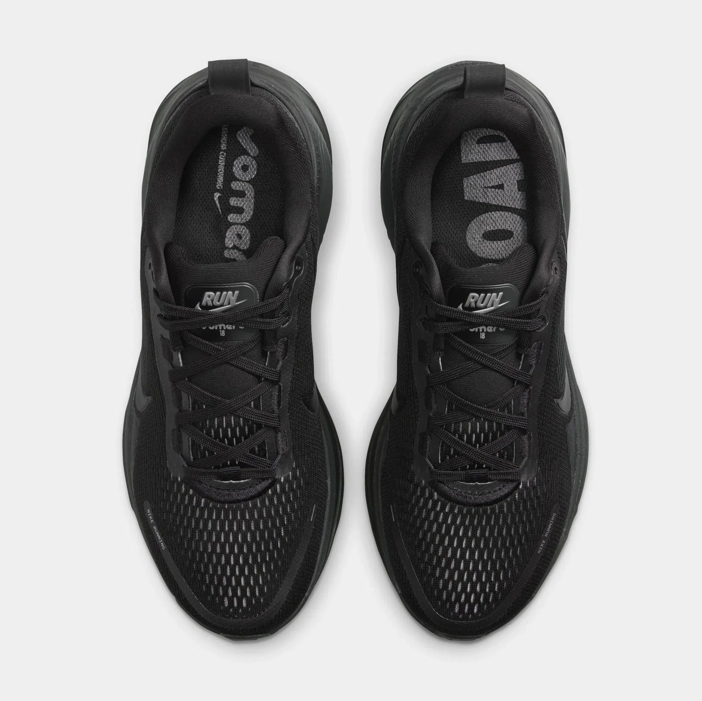 Nike Vomero 18 Womens Running Shoes (Black/Black/Dark Smoke Grey/Light Smoke Grey)