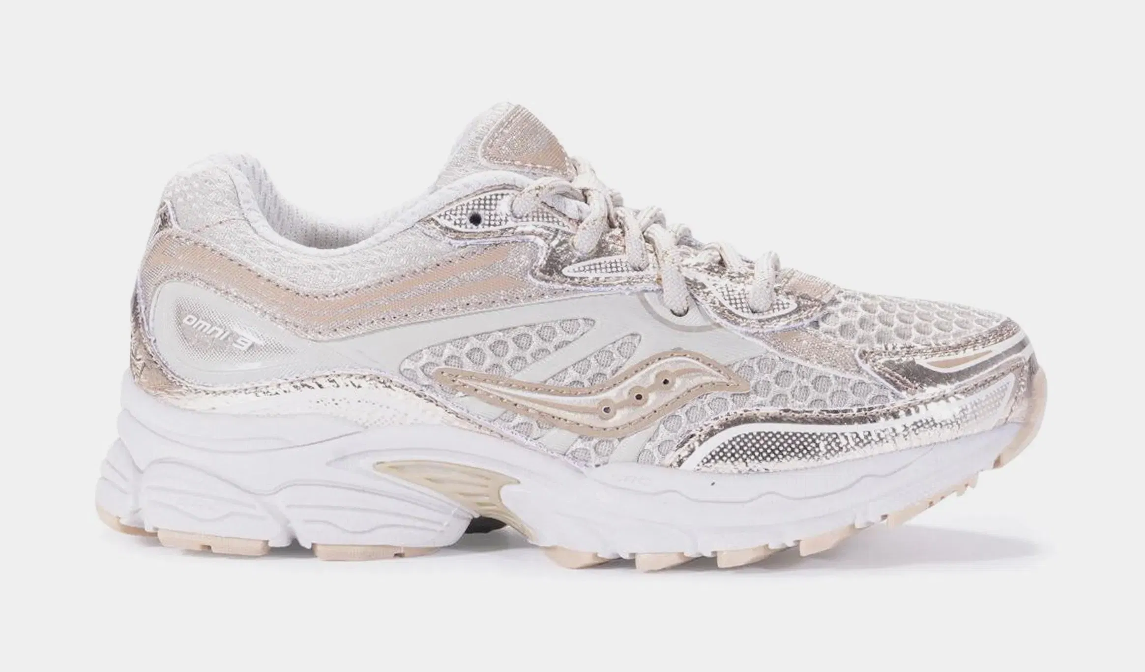Saucony Kids Omni 9 Preschool Running Shoes (Champagne)