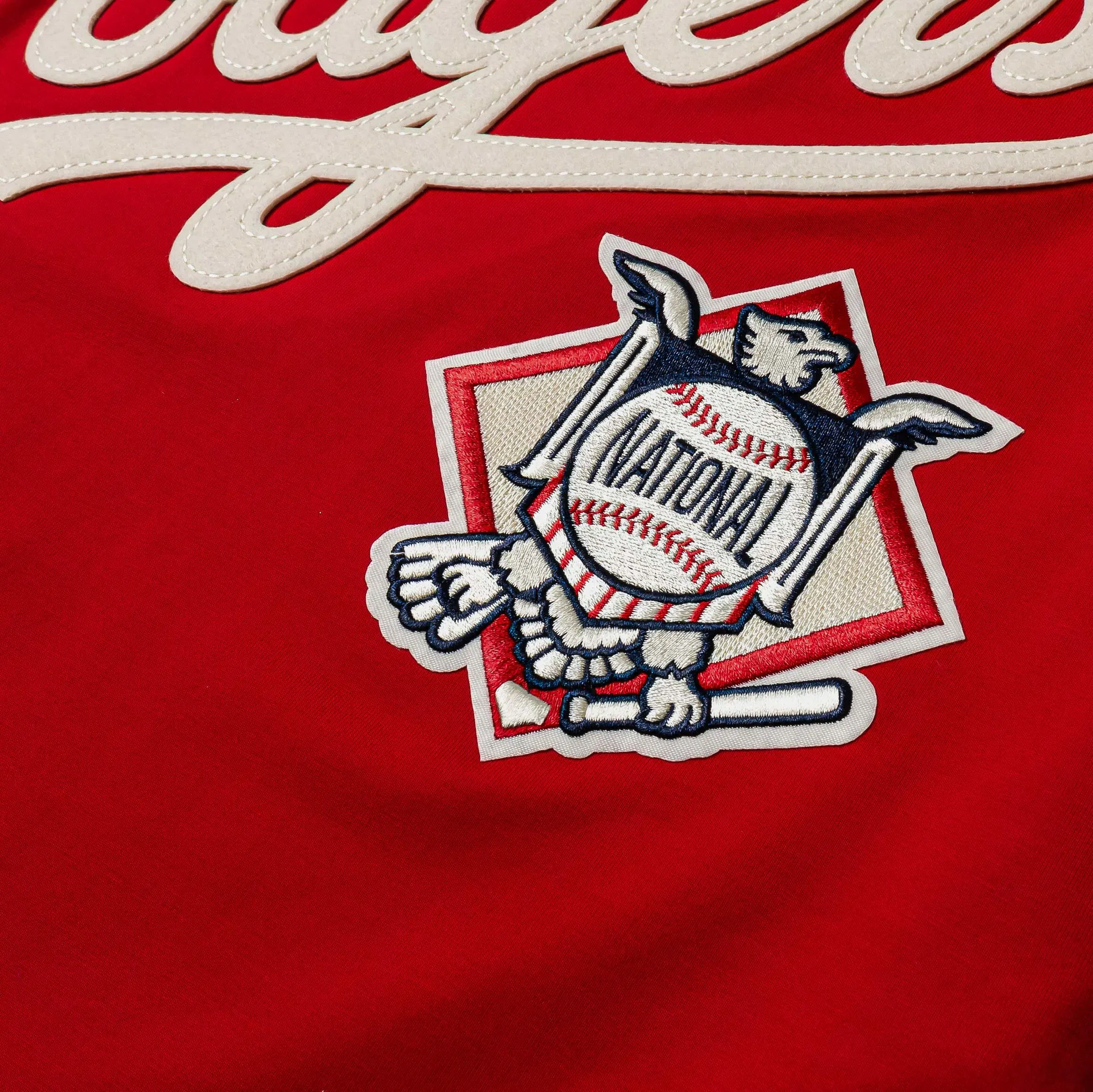 PRO STANDARD Shoe Palace Exclusive Dodgers Originals Mens Short Sleeve Shirt (Red/White)