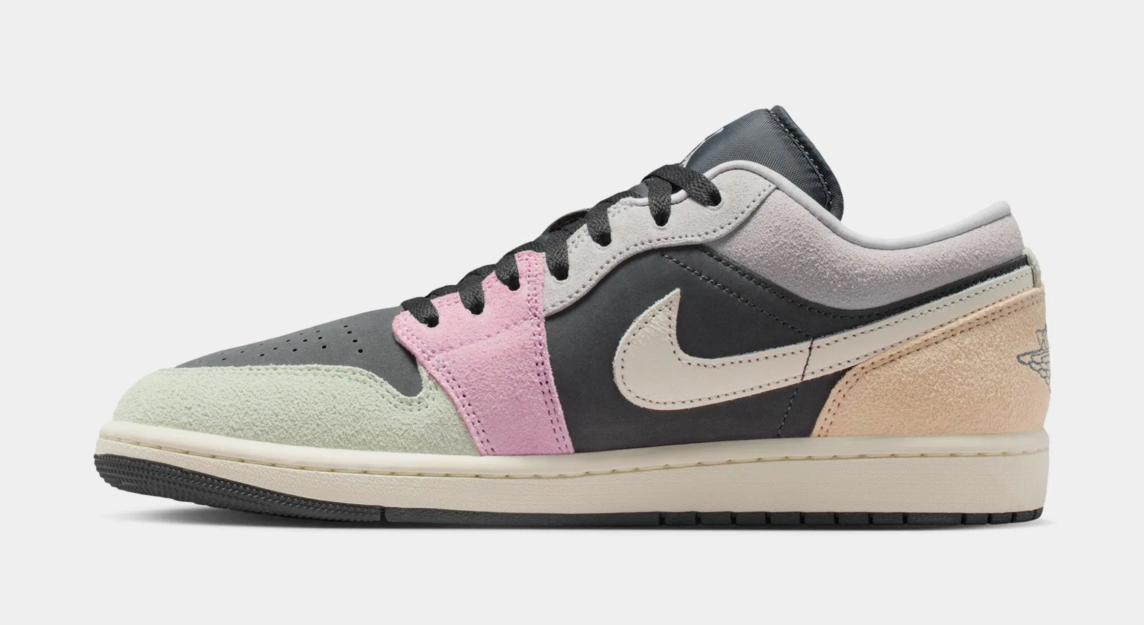Air Jordan 1 Low SE Mens Lifestyle Shoes (Anthracite/Sail/Muslin/Iris Whisper)