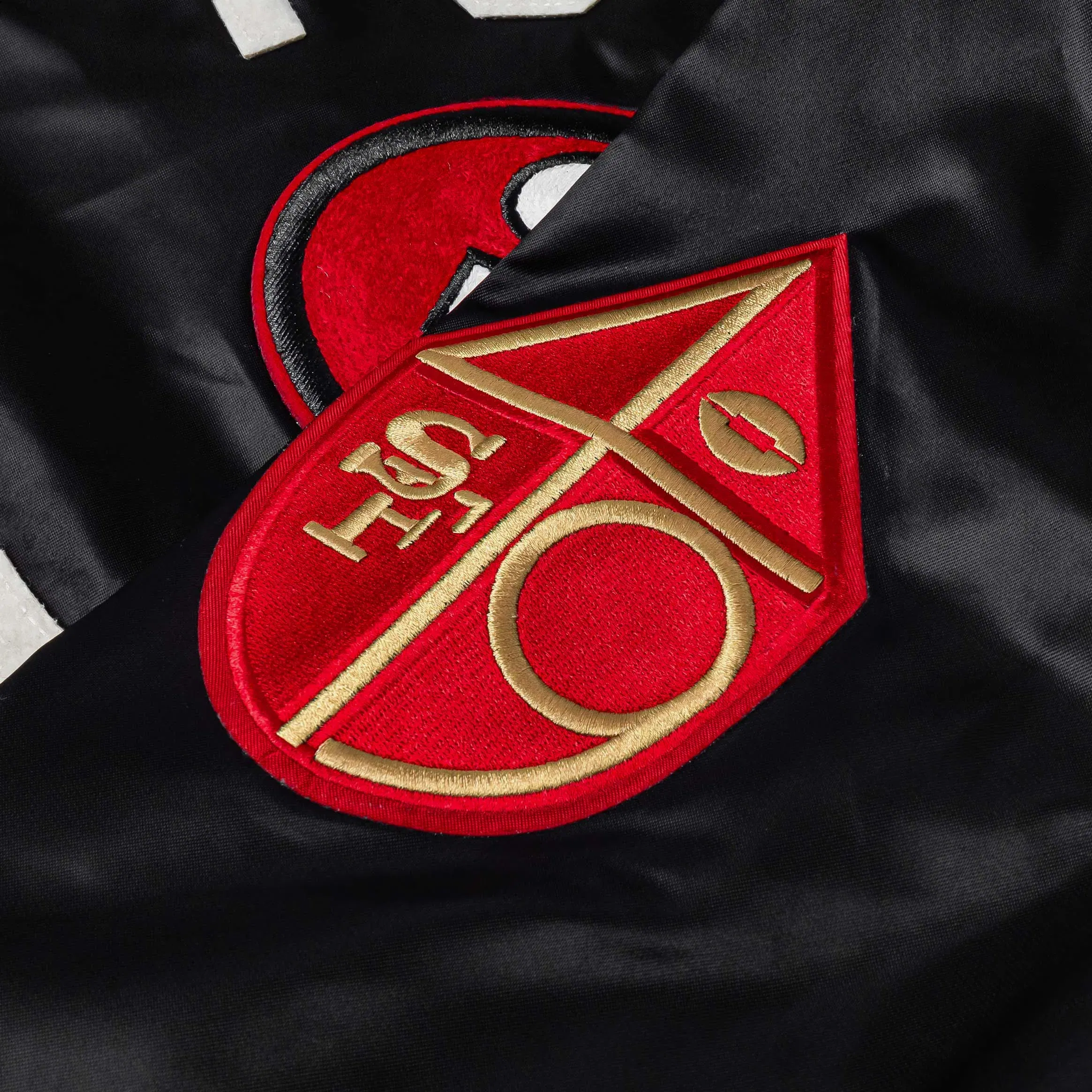 PRO STANDARD Shoe Palace Exclusive San Francisco 49ers Original Satin Mens Jacket (Black/White)