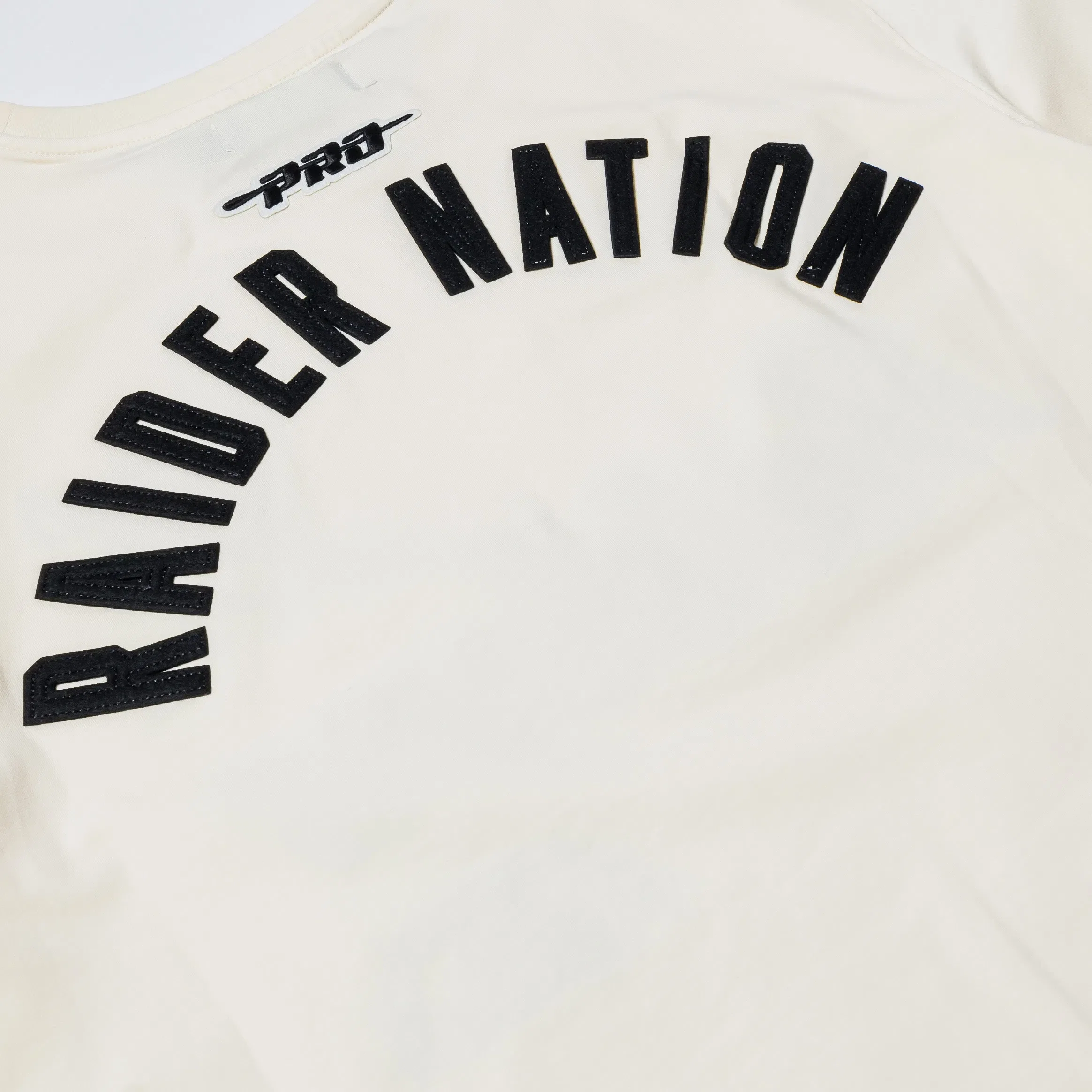 PRO STANDARD Las Vegas Raiders Original Mens Short Sleeve Shirt (Beige/Black)
