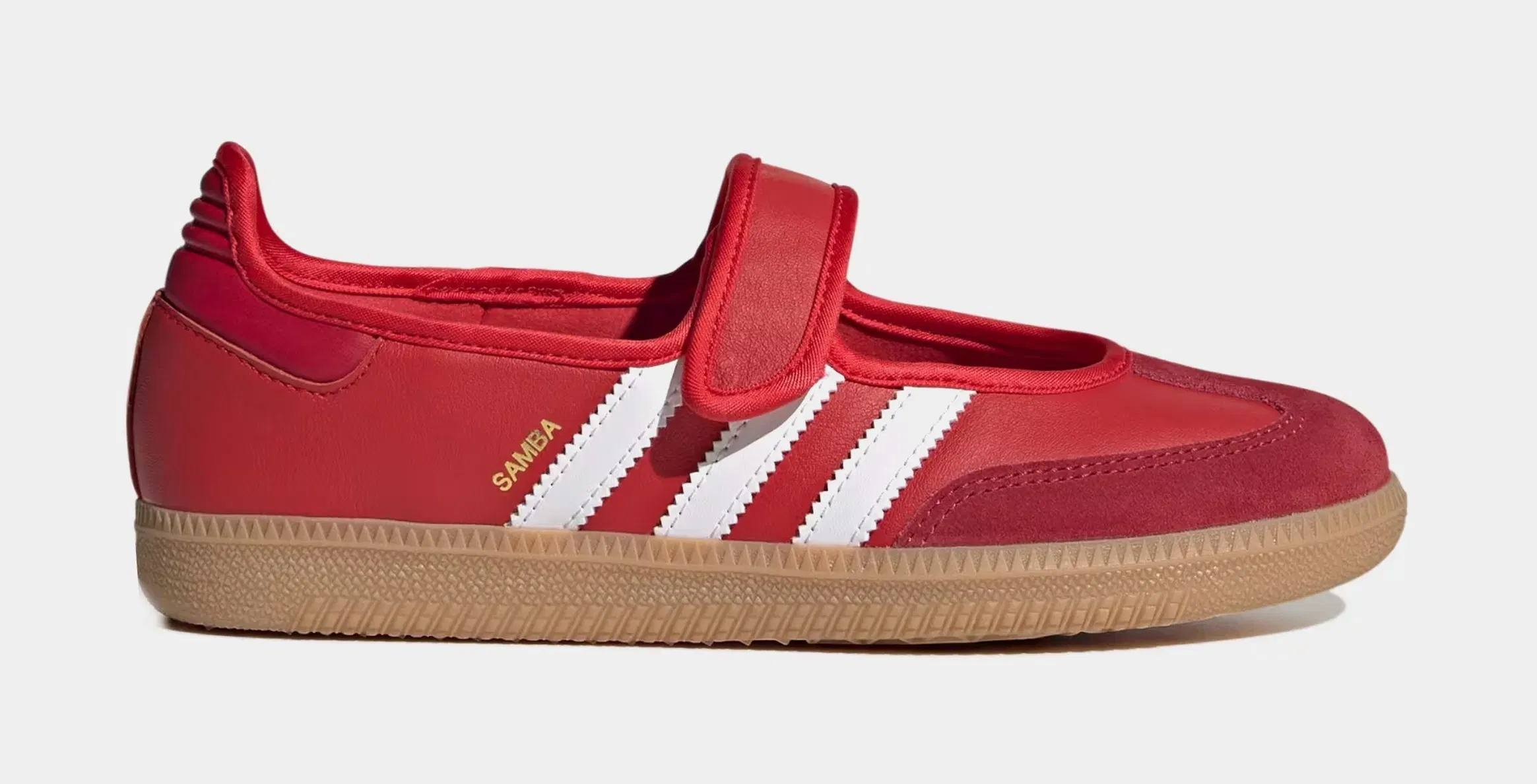 adidas Samba Jane Womens Lifestyle Shoes (Better Scarlet/Red/Gum)