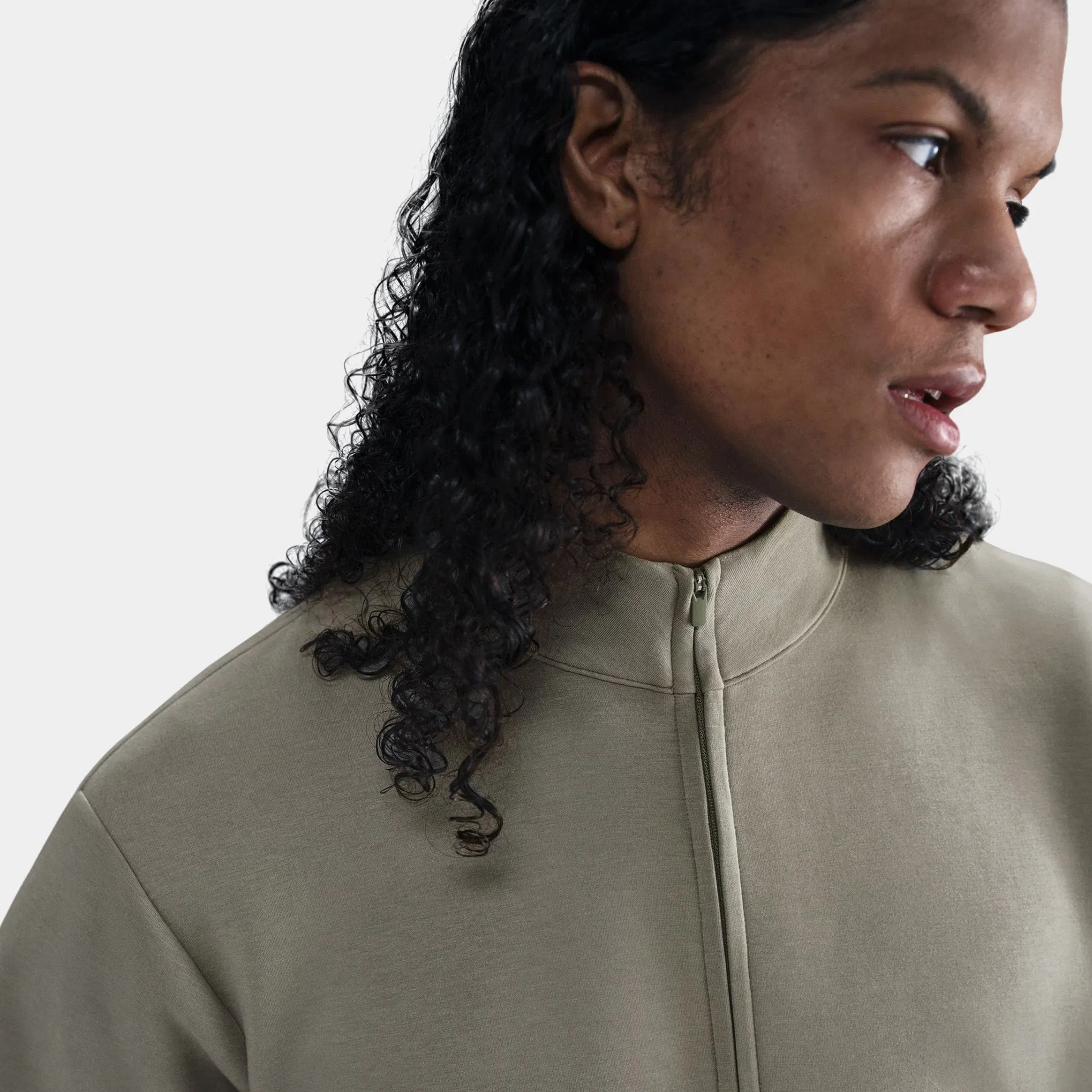 Nike 24.7 Impossibly Soft Dri Fit Half Zip Mens Jacket (Light Army/Steel Green)