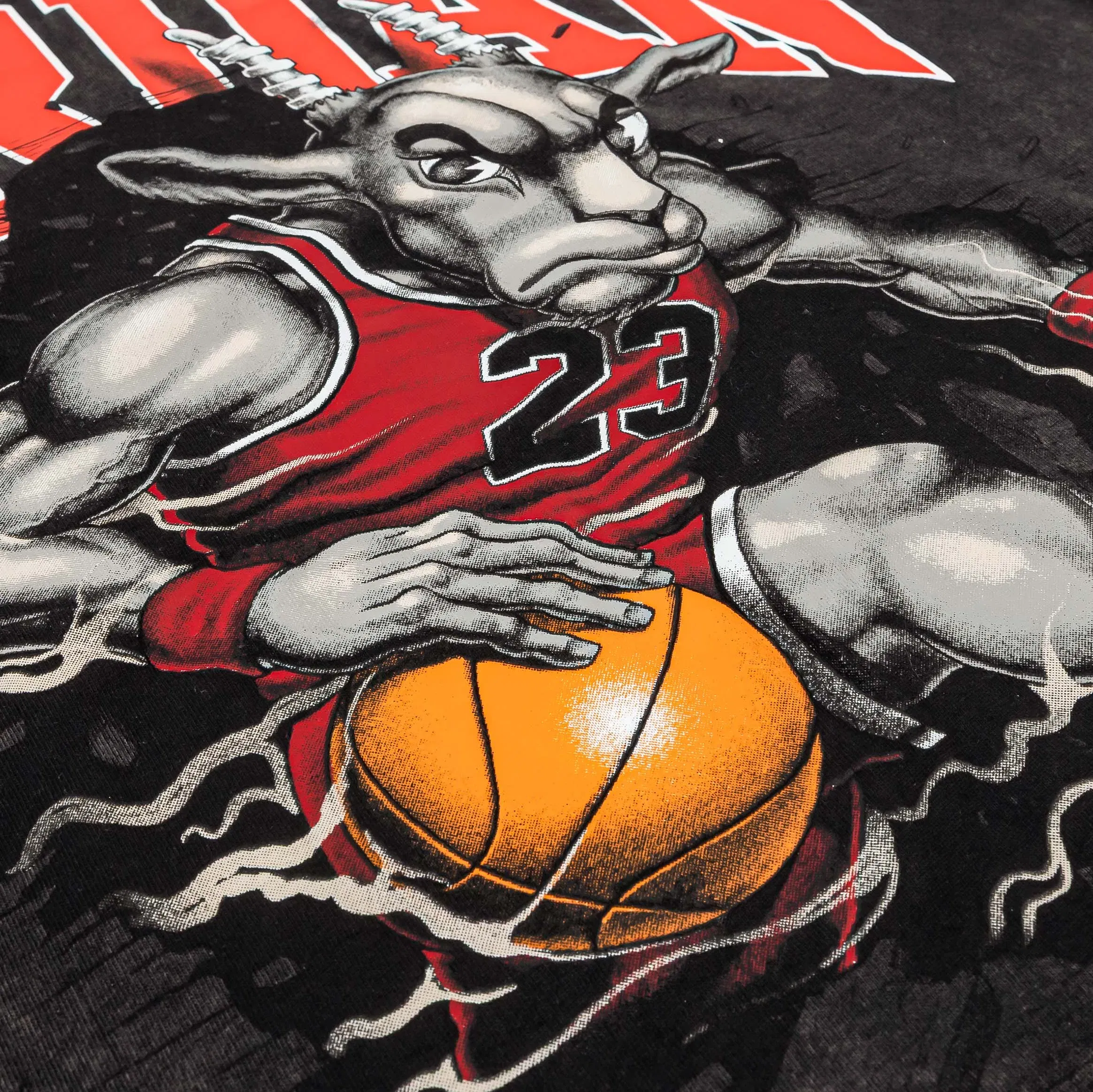 Air Jordan The Goat Grade School Short Sleeve Shirt (Gray/Red)