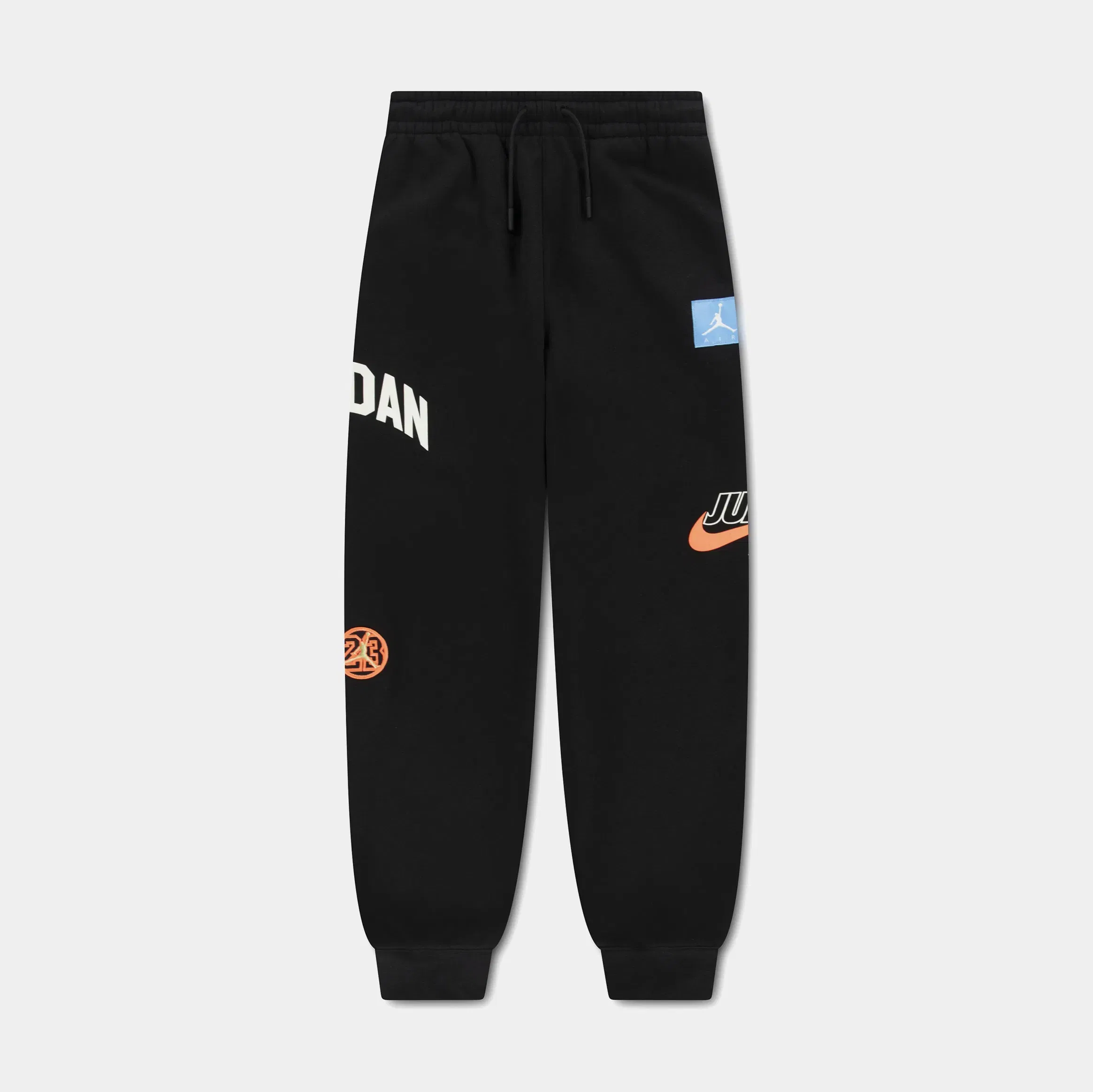Air Jordan MVP Dynasty Patch Fleece Graphic Grade School Pants (Black)