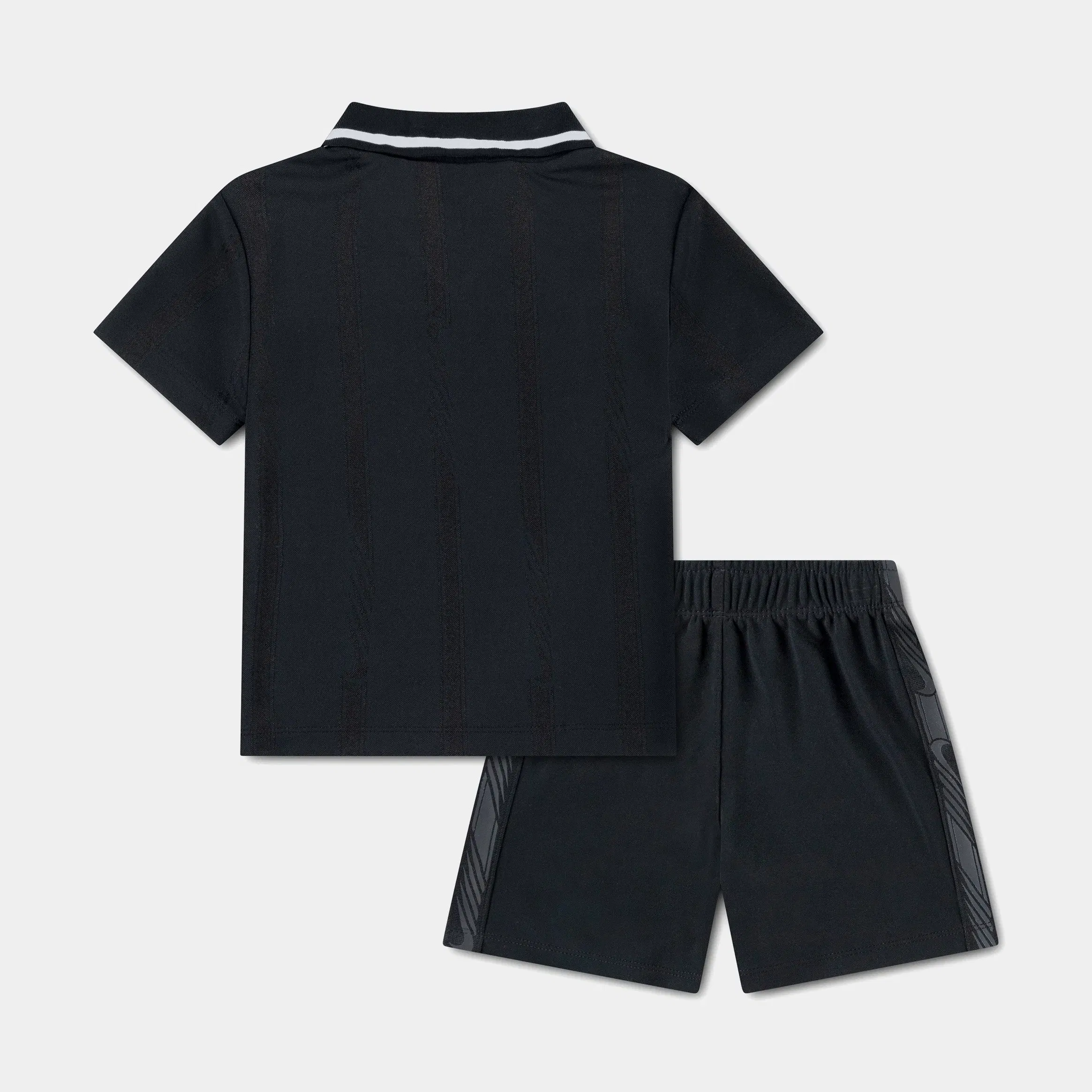 Nike Victory Lap Polo and Shorts Infant Toddler Set (Black)