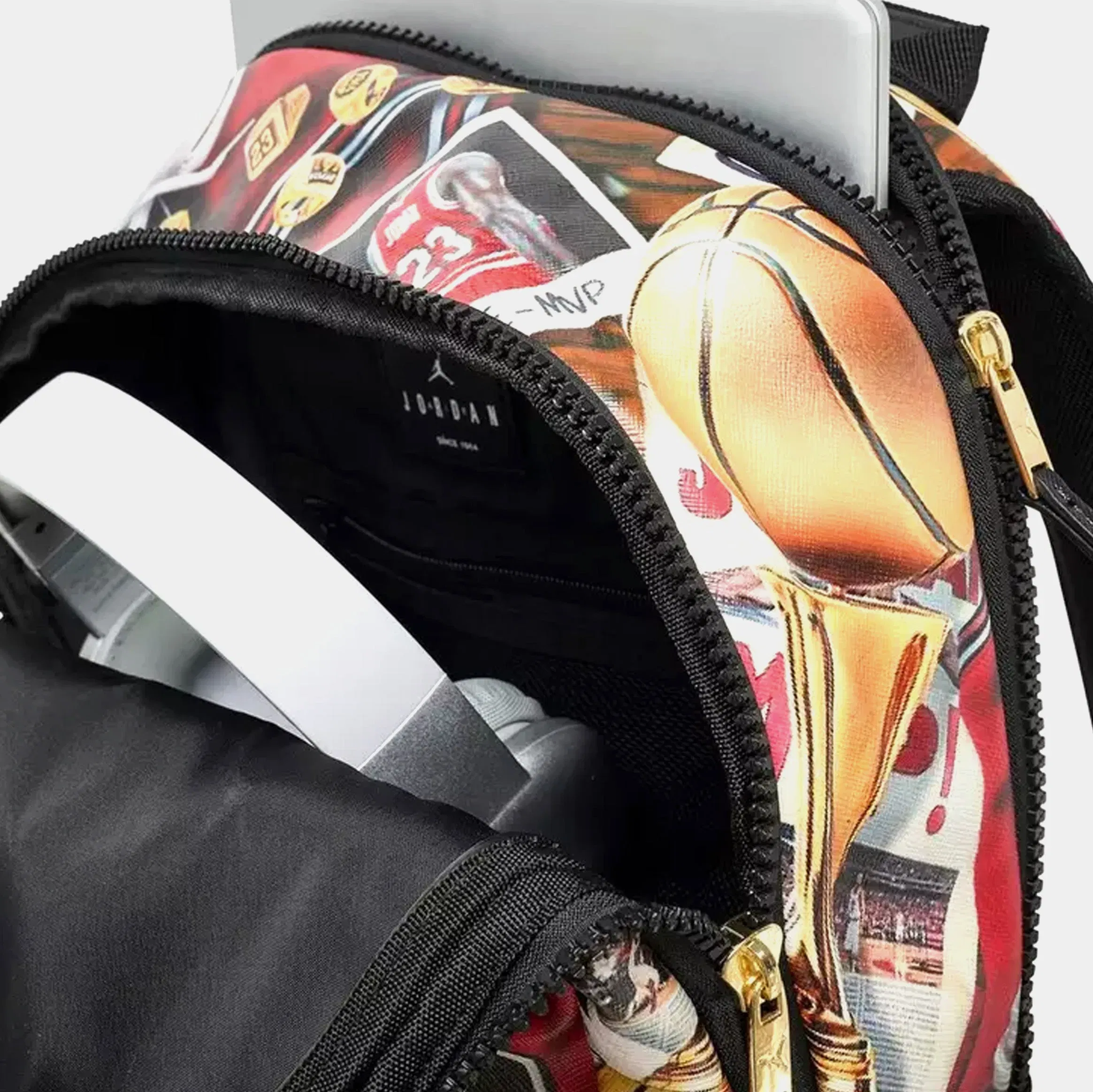 Air Jordan JDN Borough Graphic Mens Backpack (Red/Black)