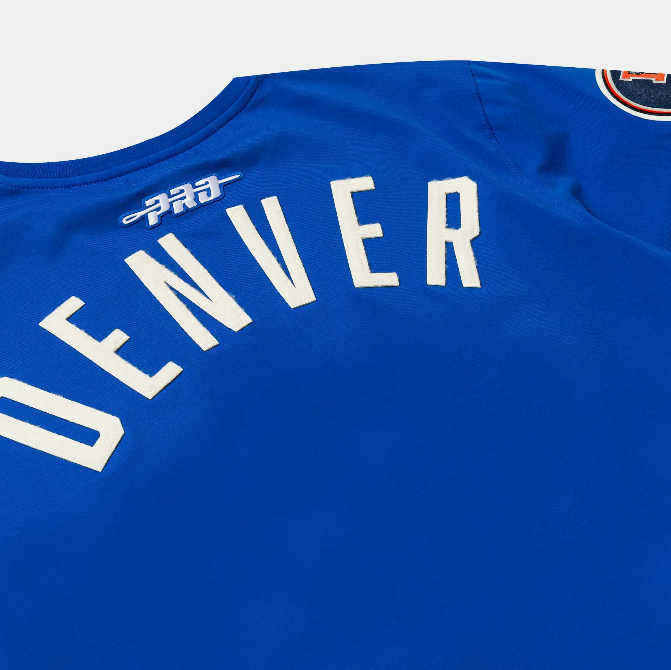PRO STANDARD Denver Broncos Original Mens Short Sleeve Shirt (Blue/White)
