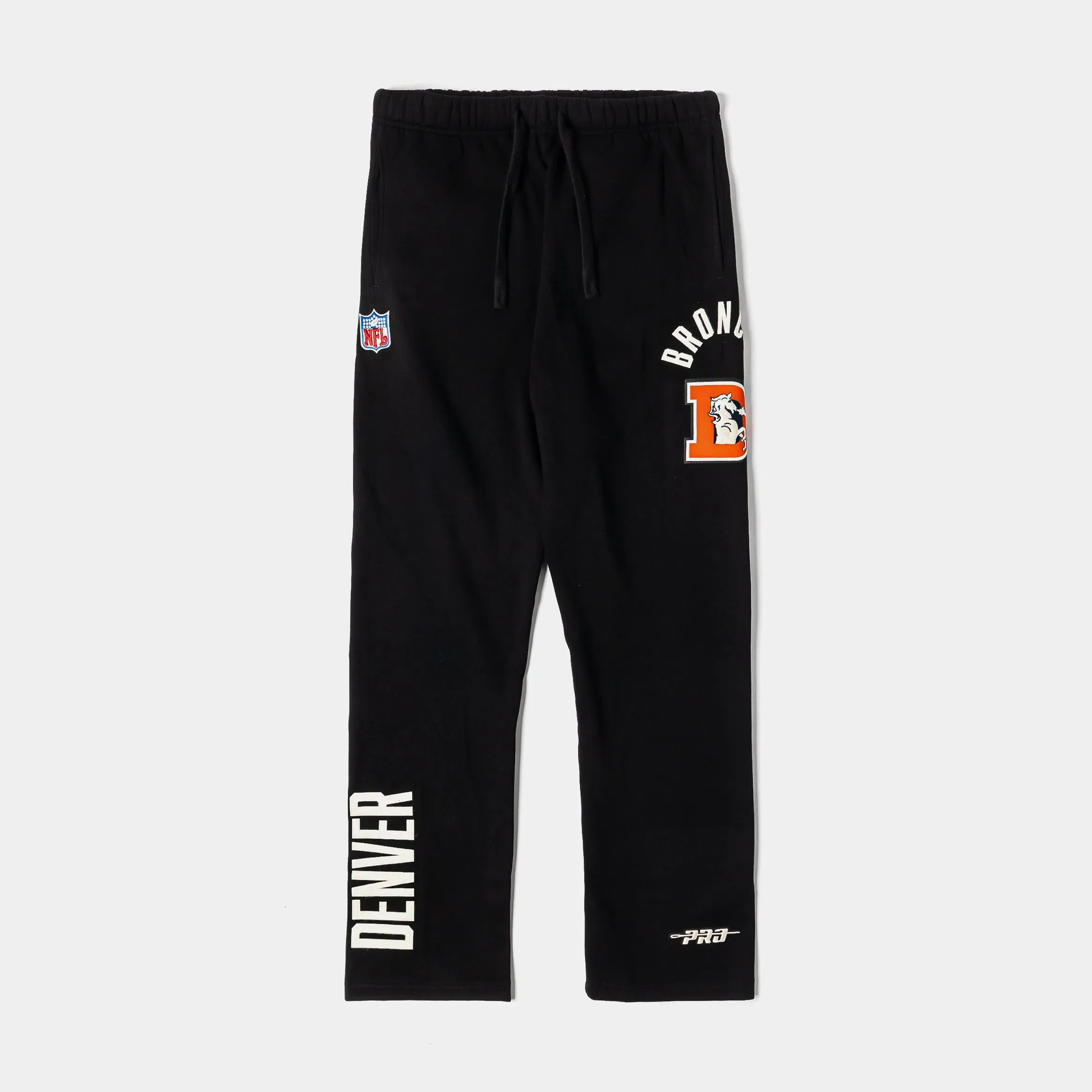 PRO STANDARD Denver Broncos Original Fleece Mens Sweatpants (Black/White)