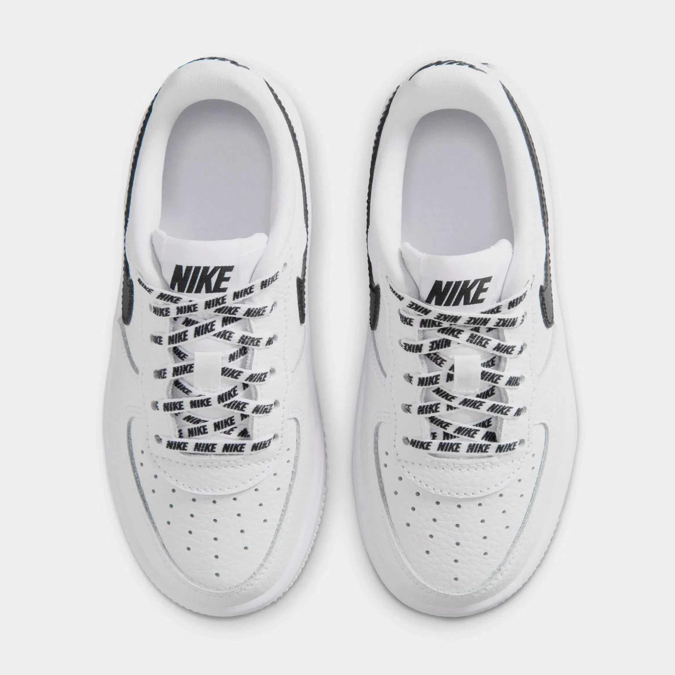 Nike Air Force 1 Low Preschool Lifestyle Shoes (Black/White)