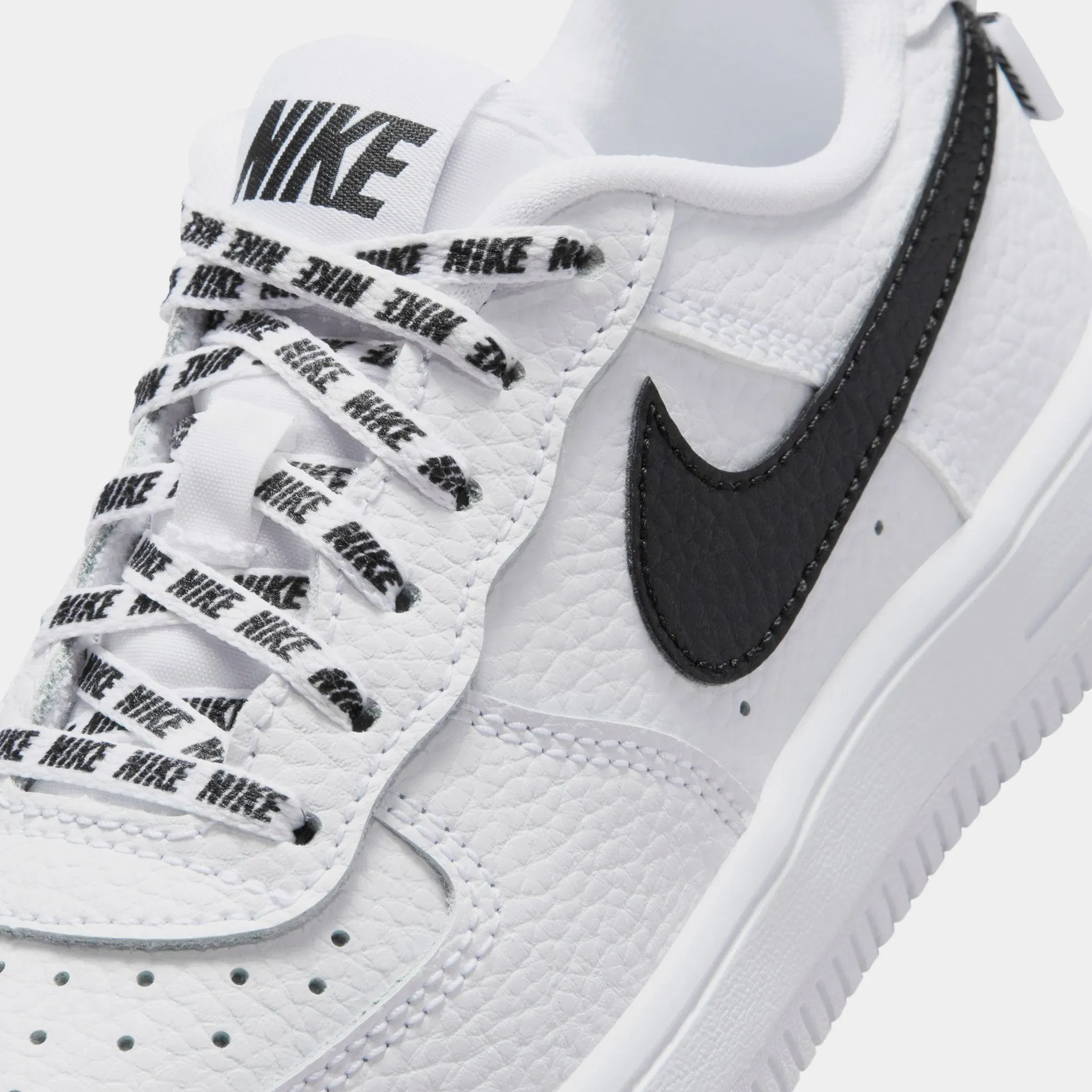 Nike Air Force 1 Low Preschool Lifestyle Shoes (Black/White)