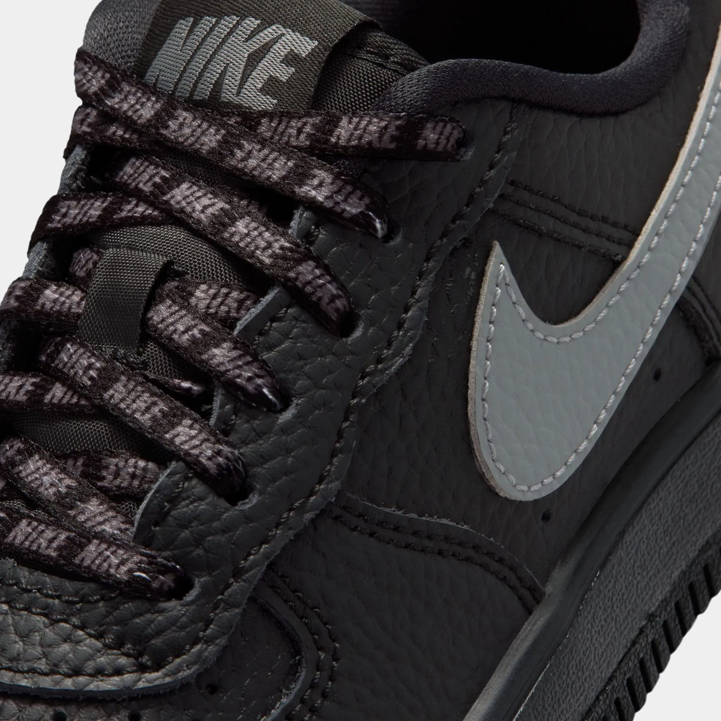 Nike Air Force 1 Low Preschool Lifestyle Shoes (Black/Smoke Grey)