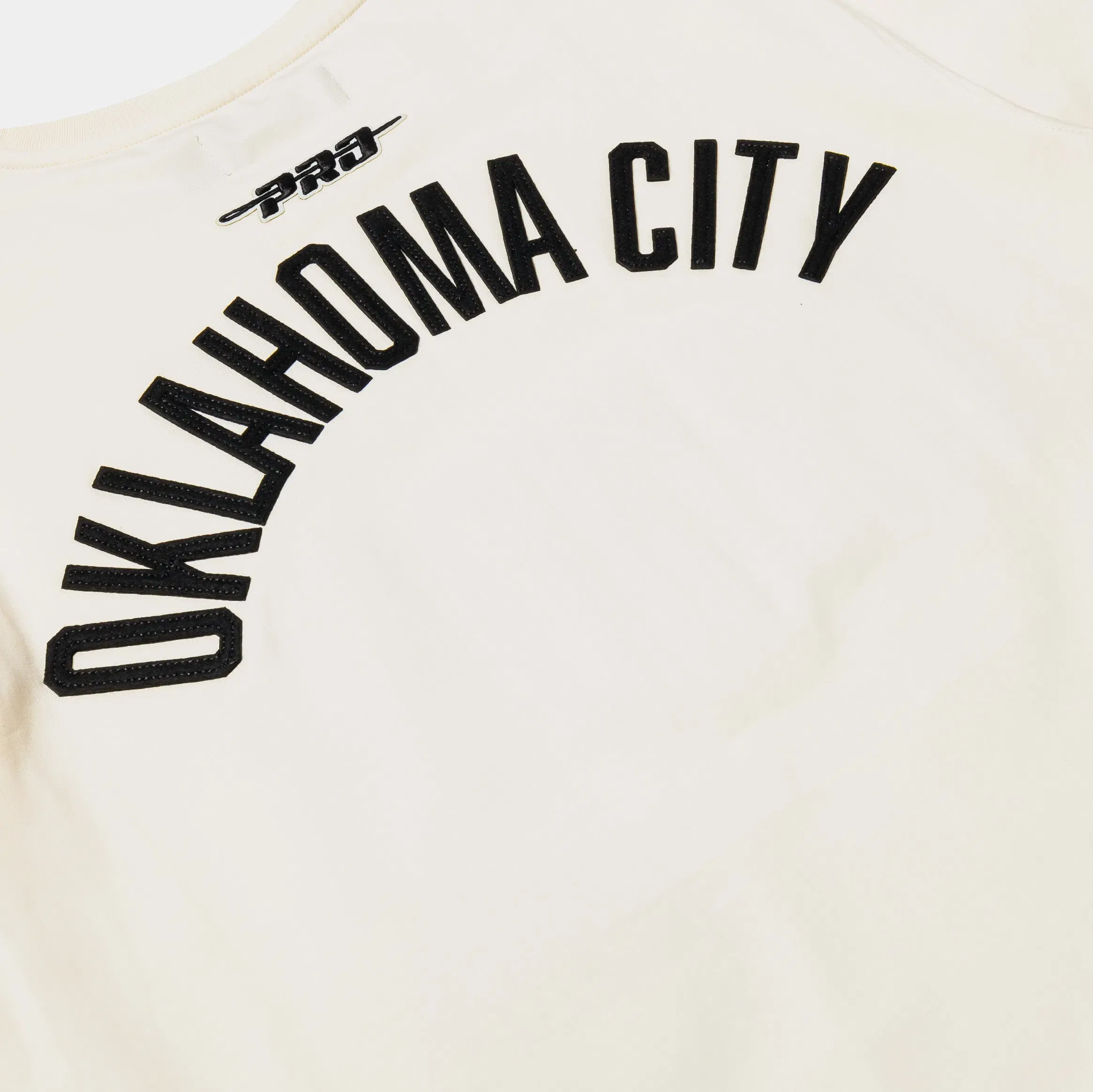 PRO STANDARD Oklahoma City Thunder Original Mens Short Sleeve Shirt (Beige/White)