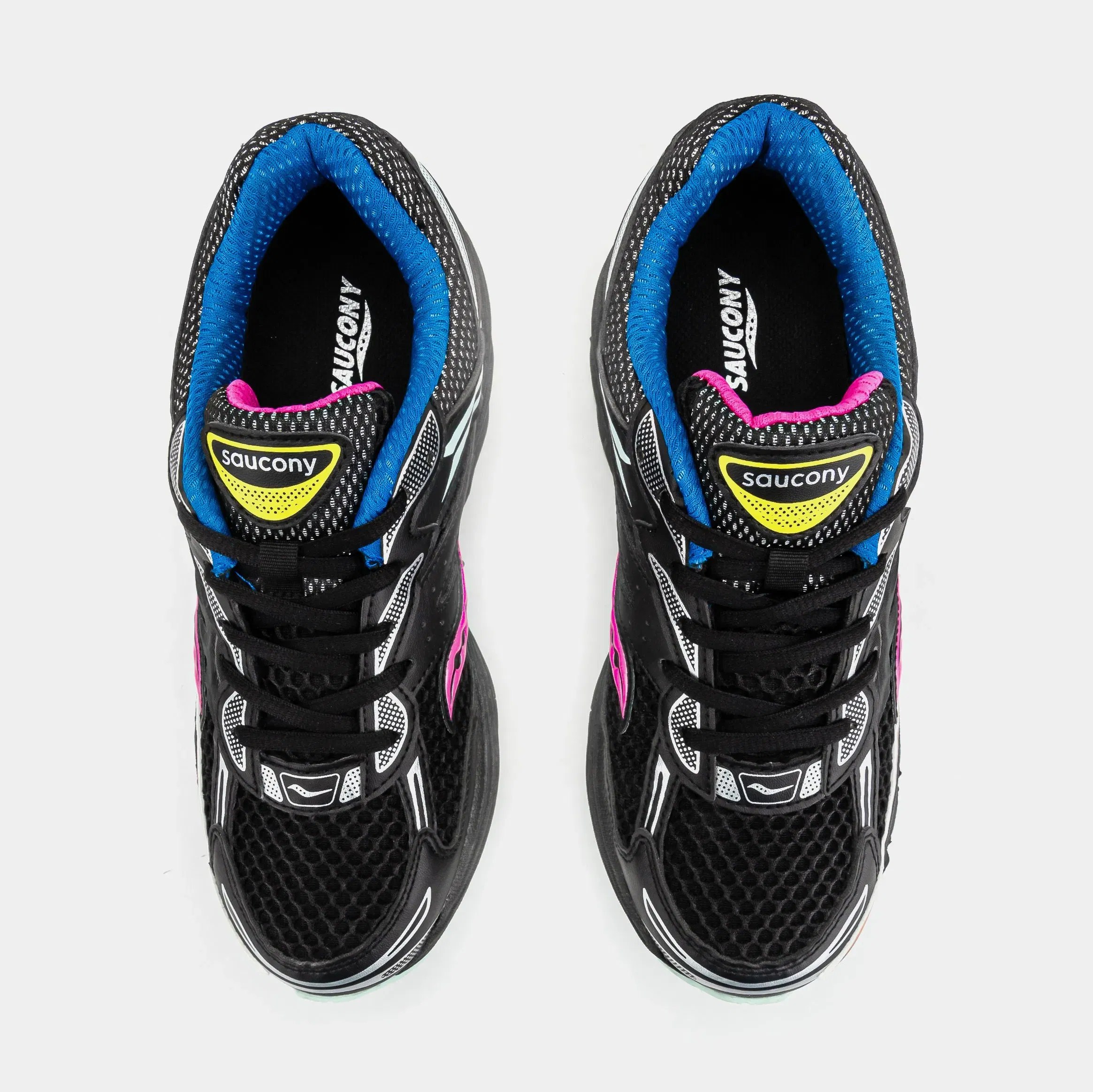 Saucony Omni 9 Grade School Running Shoes (Black/Multi)