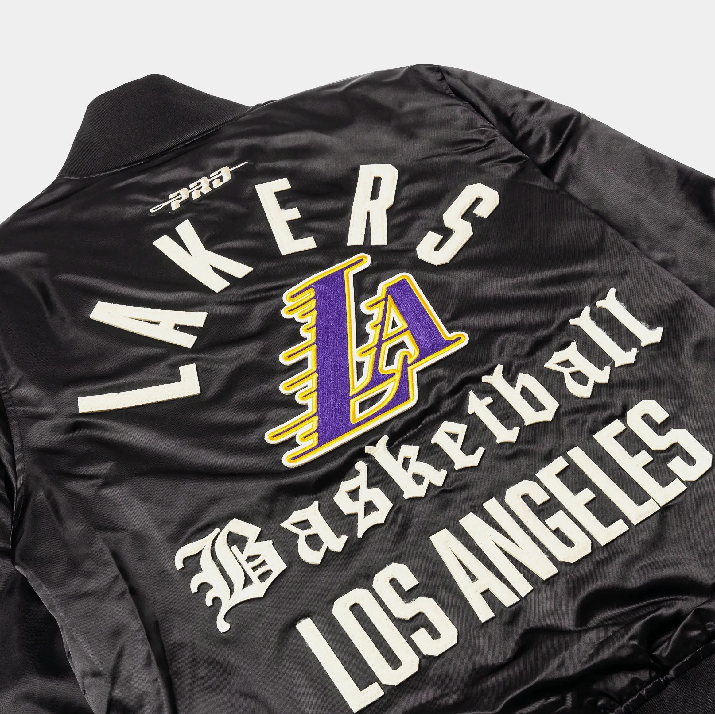 PRO STANDARD Los Angeles Lakers Original Satin Mens Jacket (Black/White)