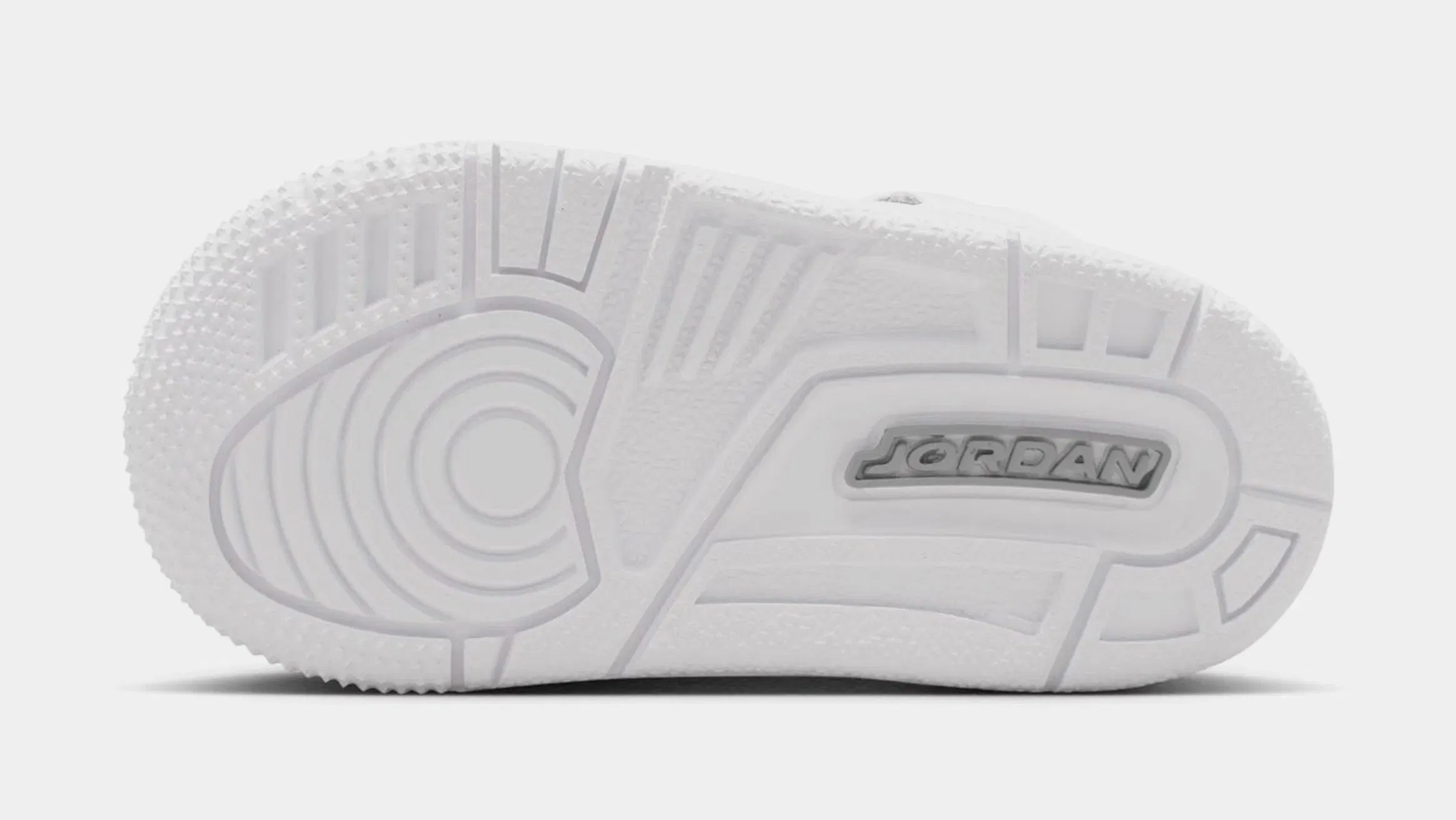 Air Jordan 3 Retro White and Silver Infant Toddler Lifestyle Shoes (White/Metallic Silver)