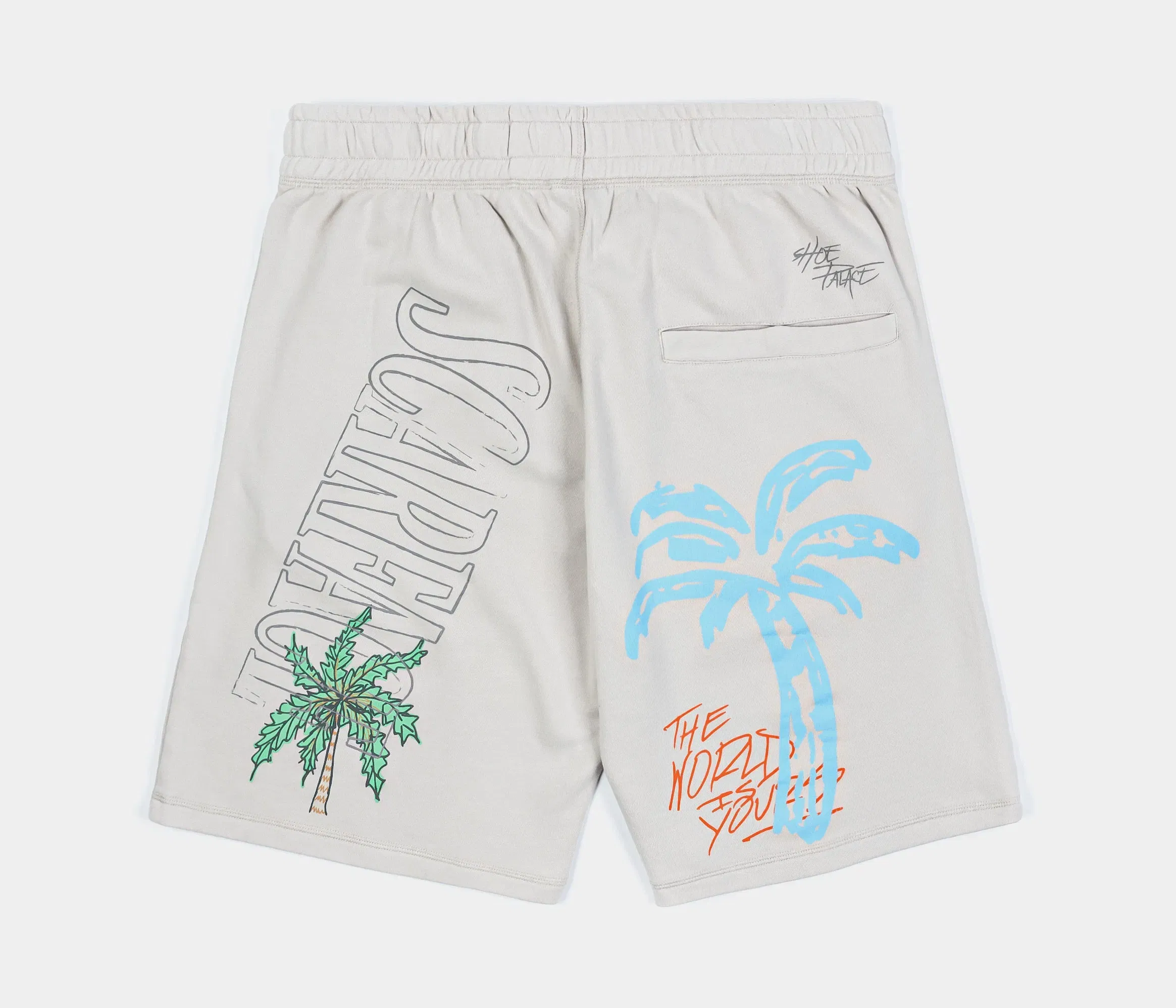 SCARFACE X SP SP x Scarface Post Card Hybrid Mens Shorts (Beige/Orange)