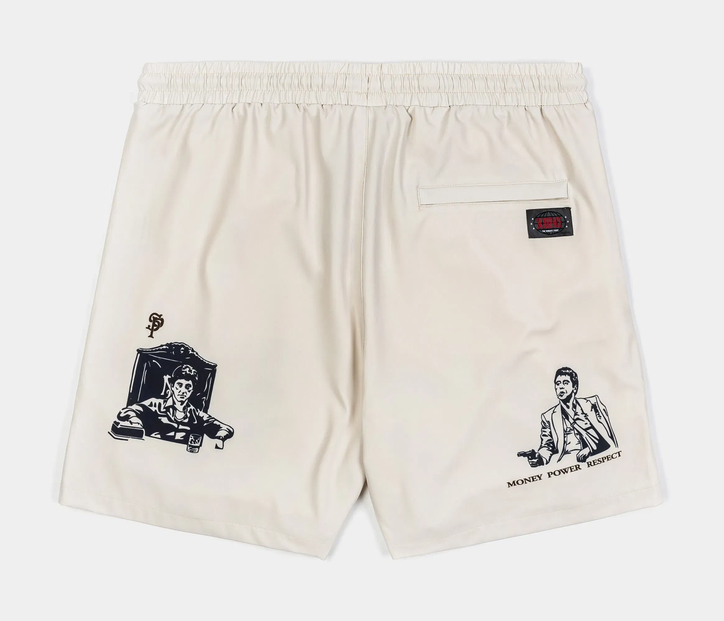 SCARFACE X SP SP x Scarface Icon Hybrid Mens Shorts (Beige/Taupe)