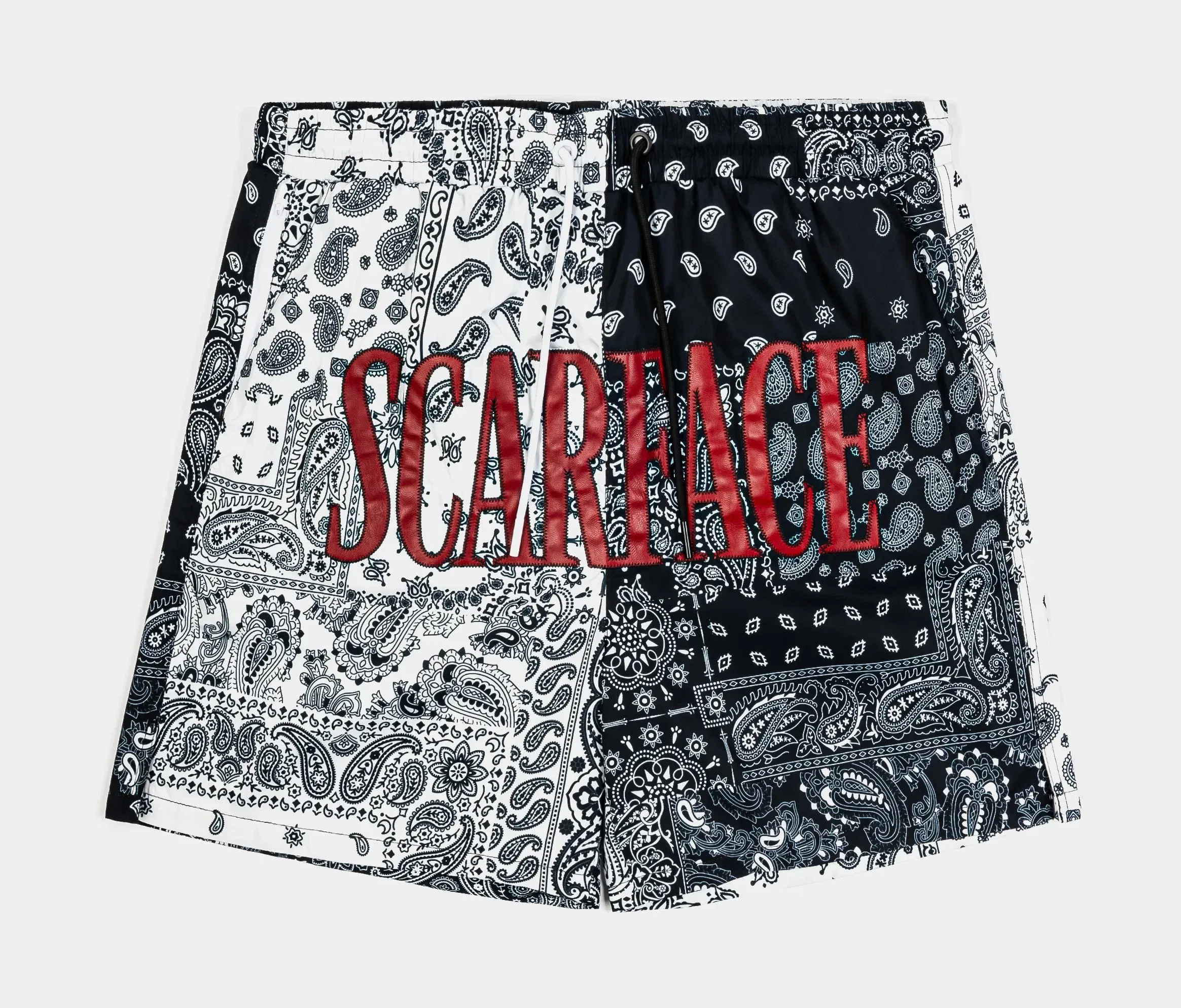 SCARFACE X SP SP x Scarface Split Hybrid Mens Shorts (Black/Red)
