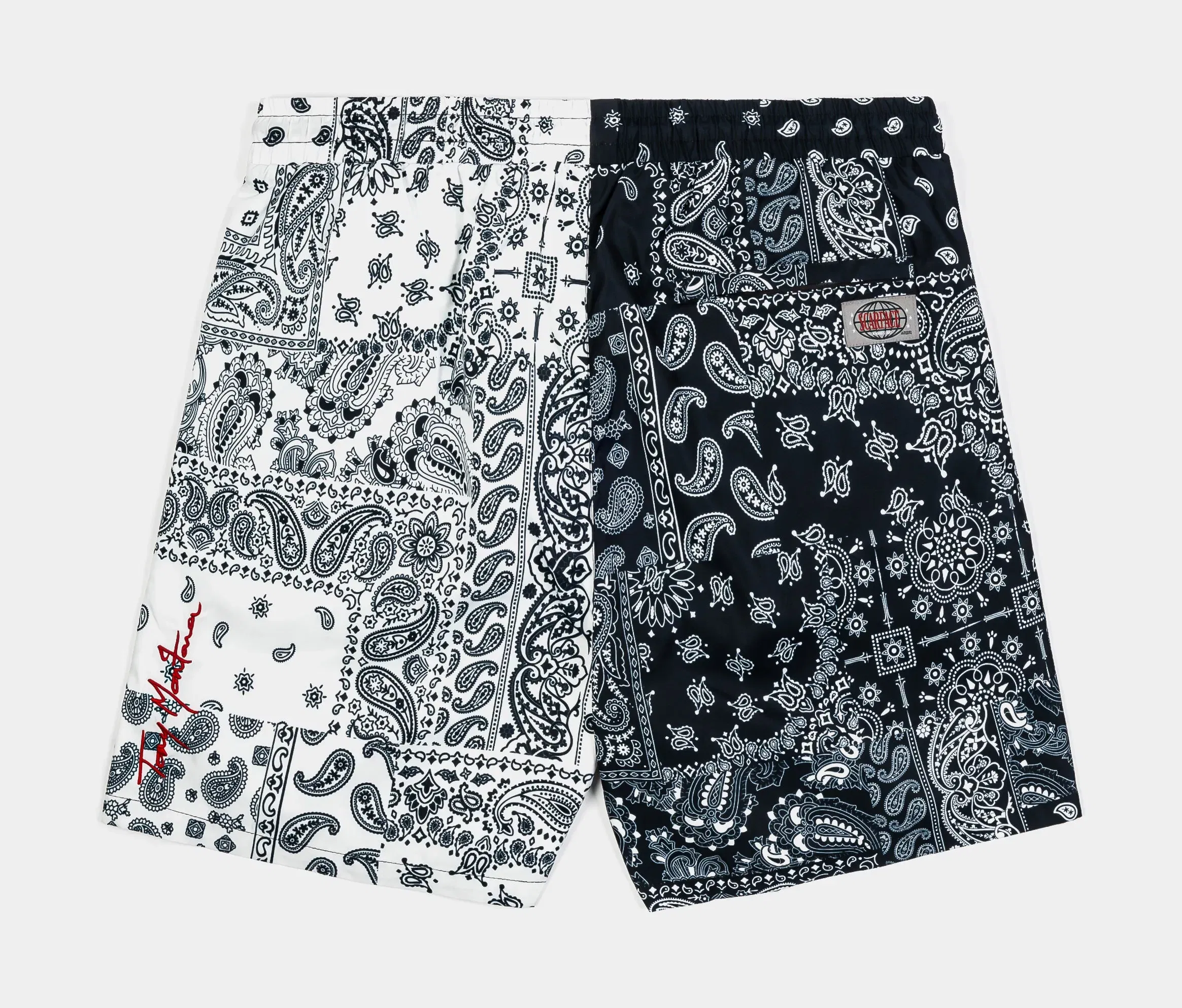 SCARFACE X SP SP x Scarface Split Hybrid Mens Shorts (Black/Red)