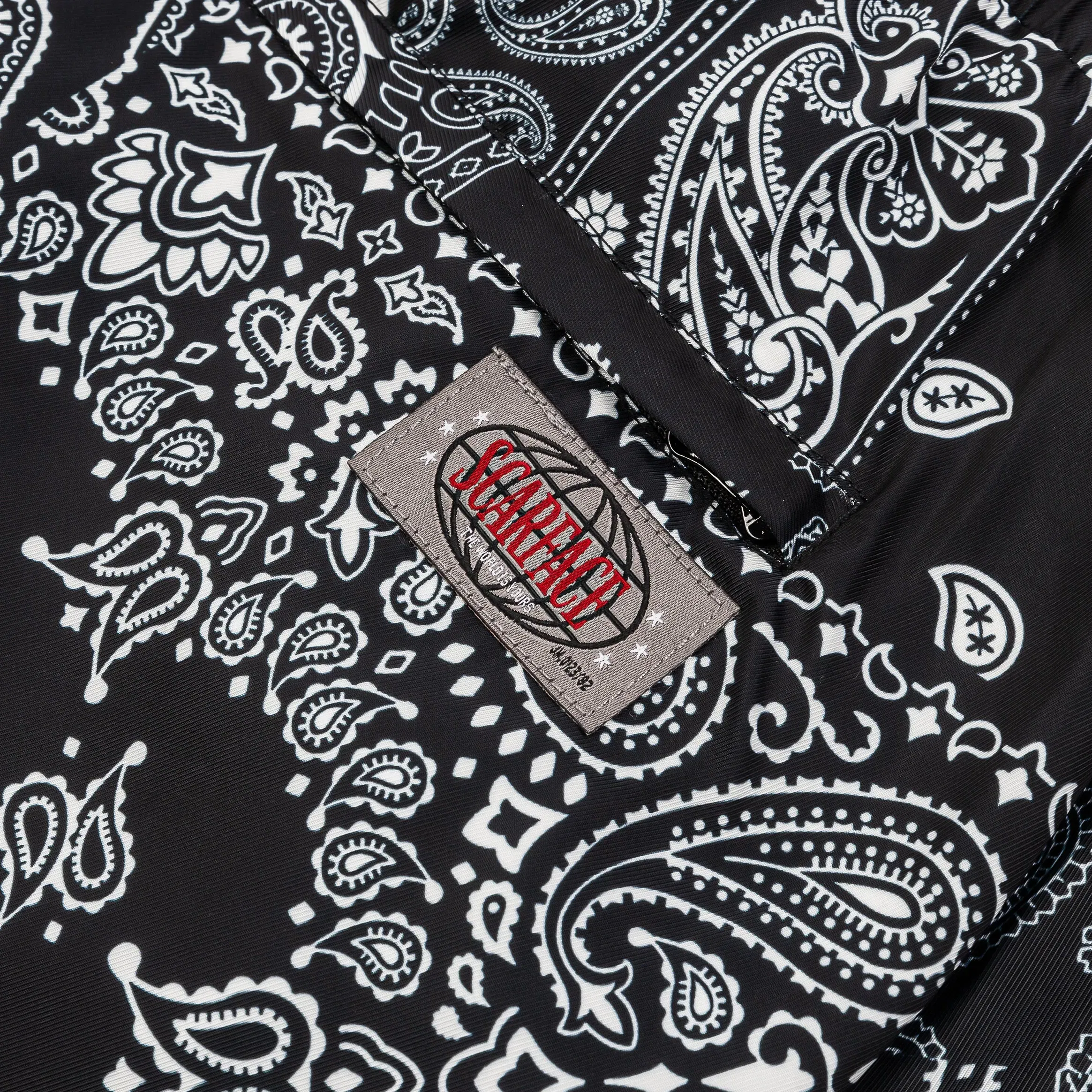 SCARFACE X SP SP x Scarface Split Hybrid Mens Shorts (Black/Red)