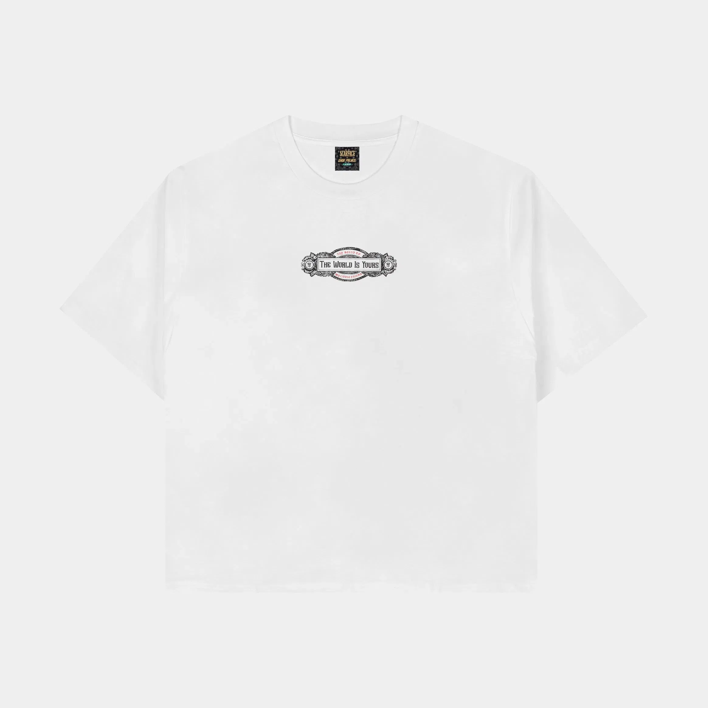 SCARFACE X SP SP x Scarface The Trophy Mens Short Sleeve Shirt (White/Red)