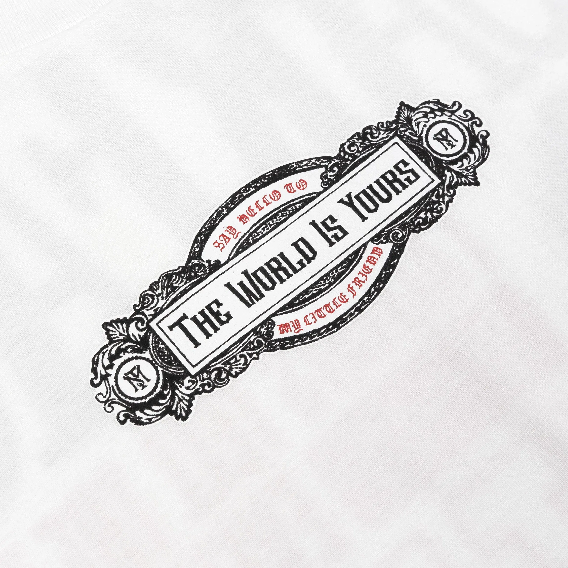 SCARFACE X SP SP x Scarface The Trophy Mens Short Sleeve Shirt (White/Red)