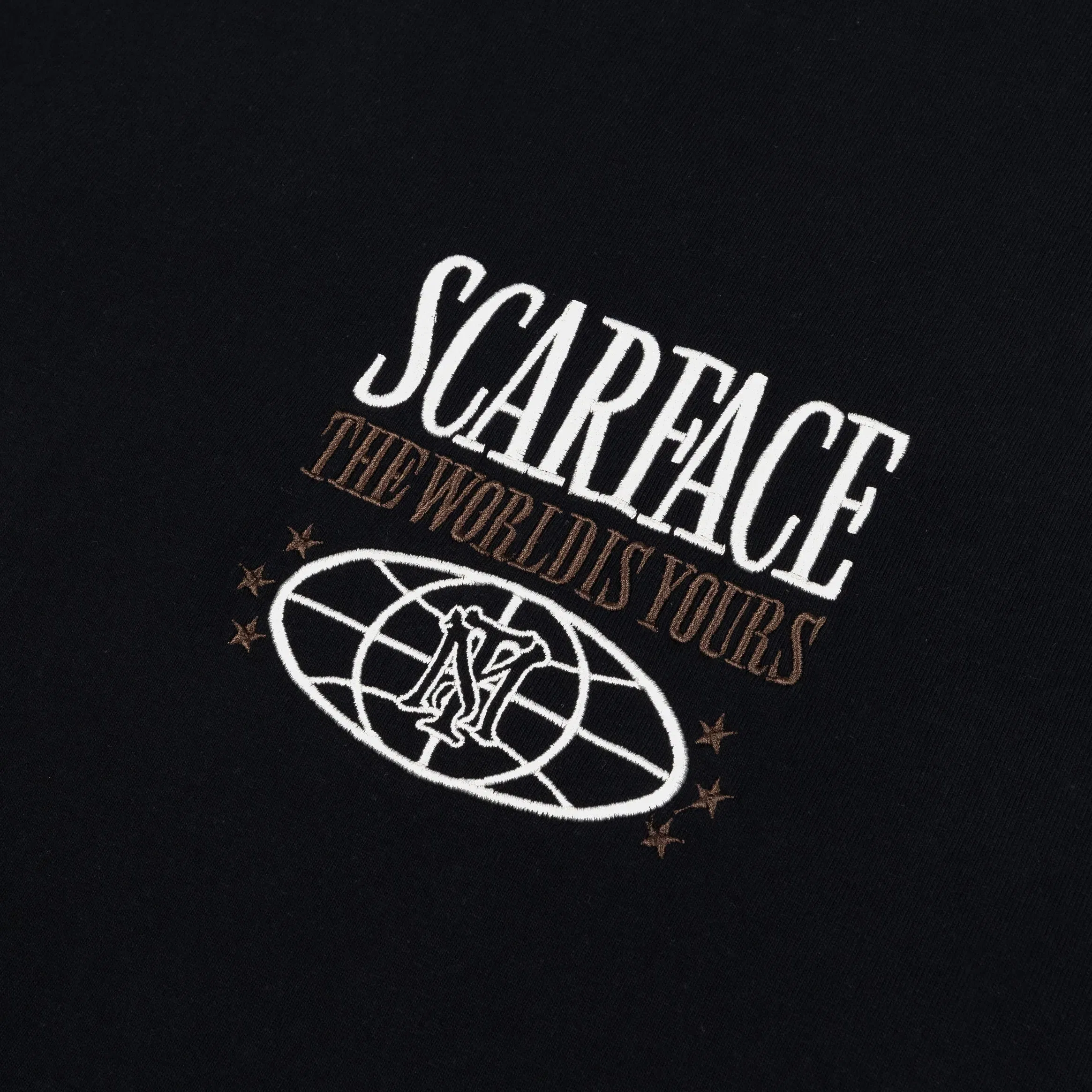 SCARFACE X SP SP x Scarface Vengeance Mens Short Sleeve Shirt (Black/Taupe)
