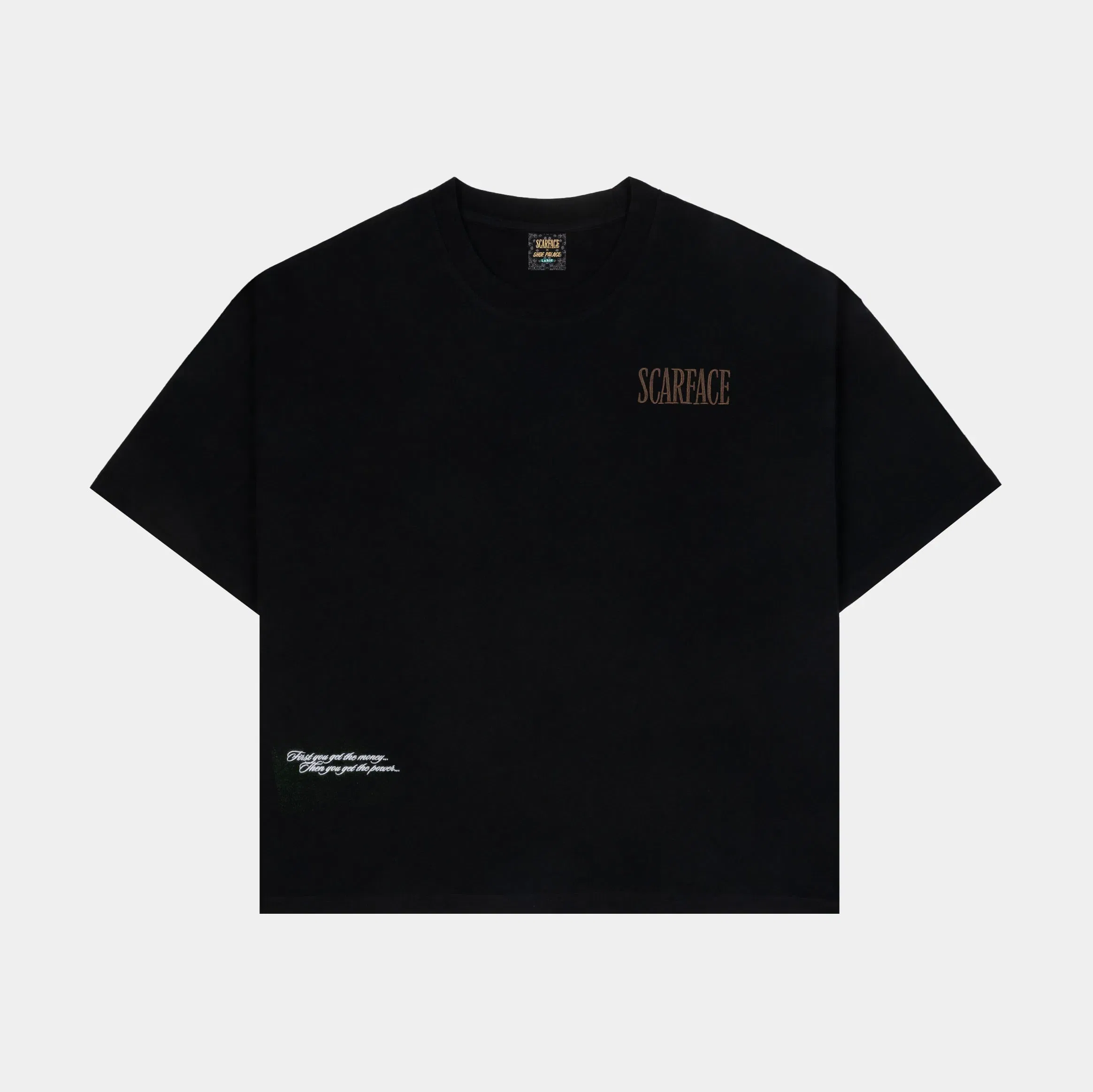 SCARFACE X SP SP x Scarface Tony Portrait Mens Short Sleeve Shirt (Black/Taupe)