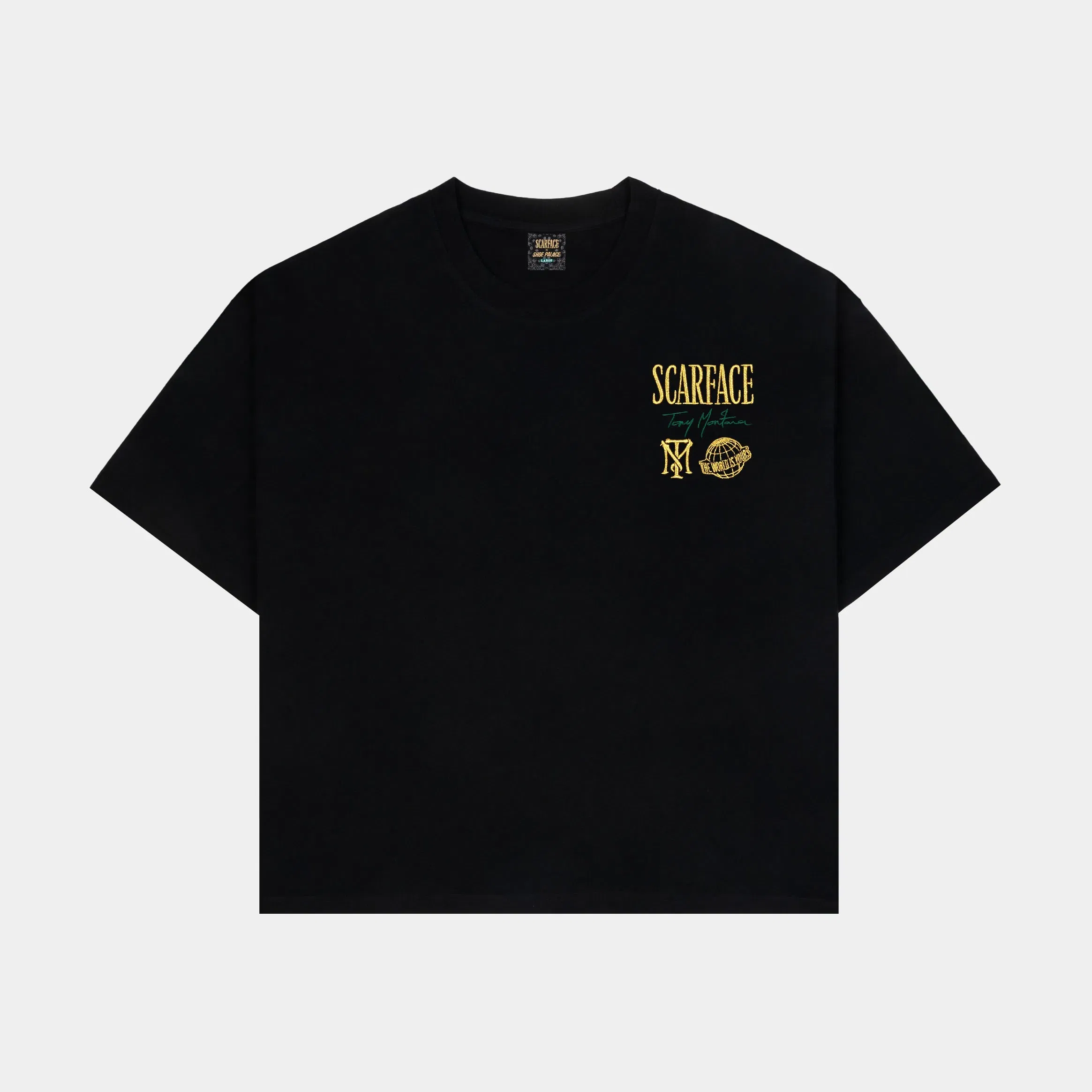 SCARFACE X SP SP x Scarface Money Mens Short Sleeve Shirt (Black/Green)