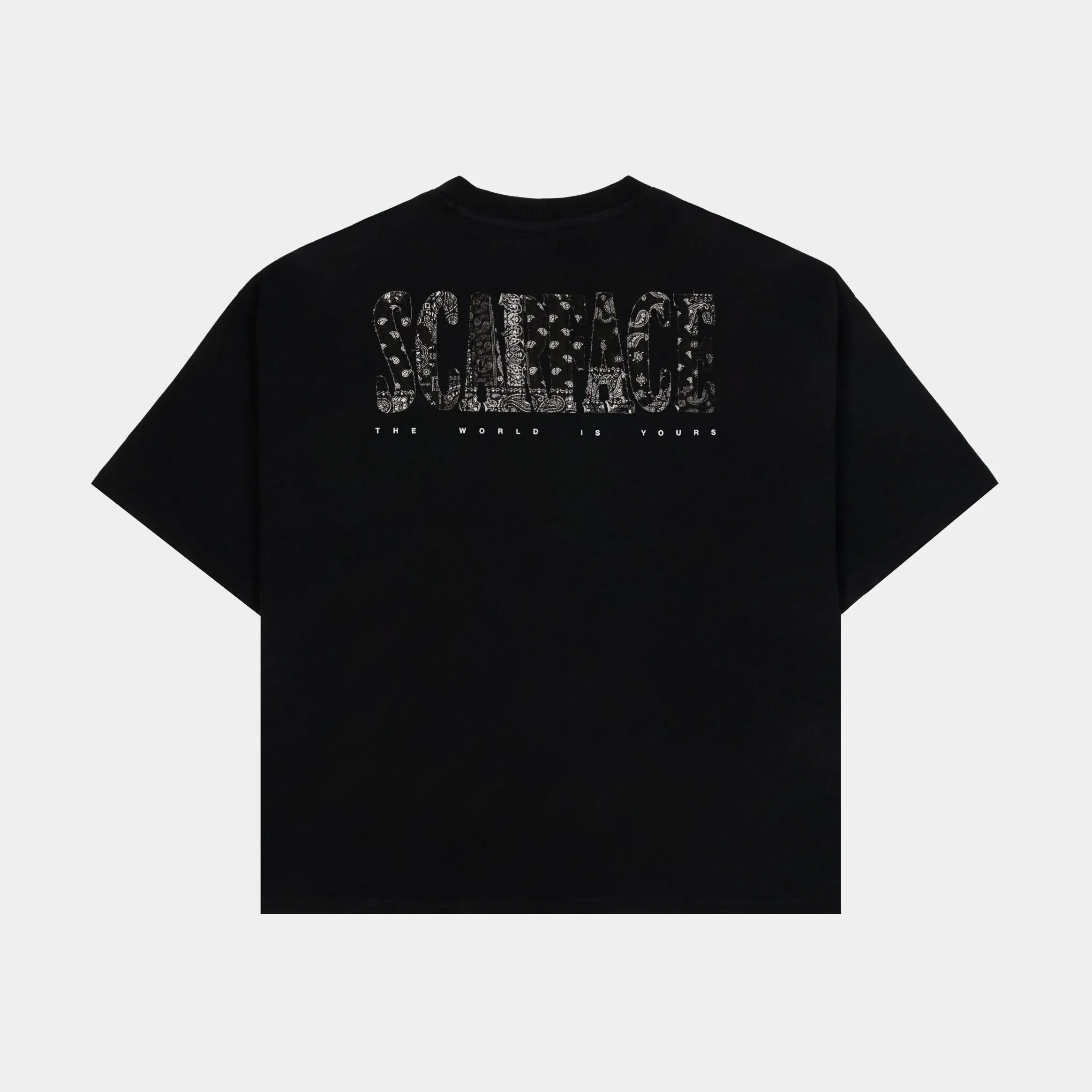 SCARFACE X SP SP x Scarface Paisley Logo Mens Short Sleeve Shirt (Black/White)