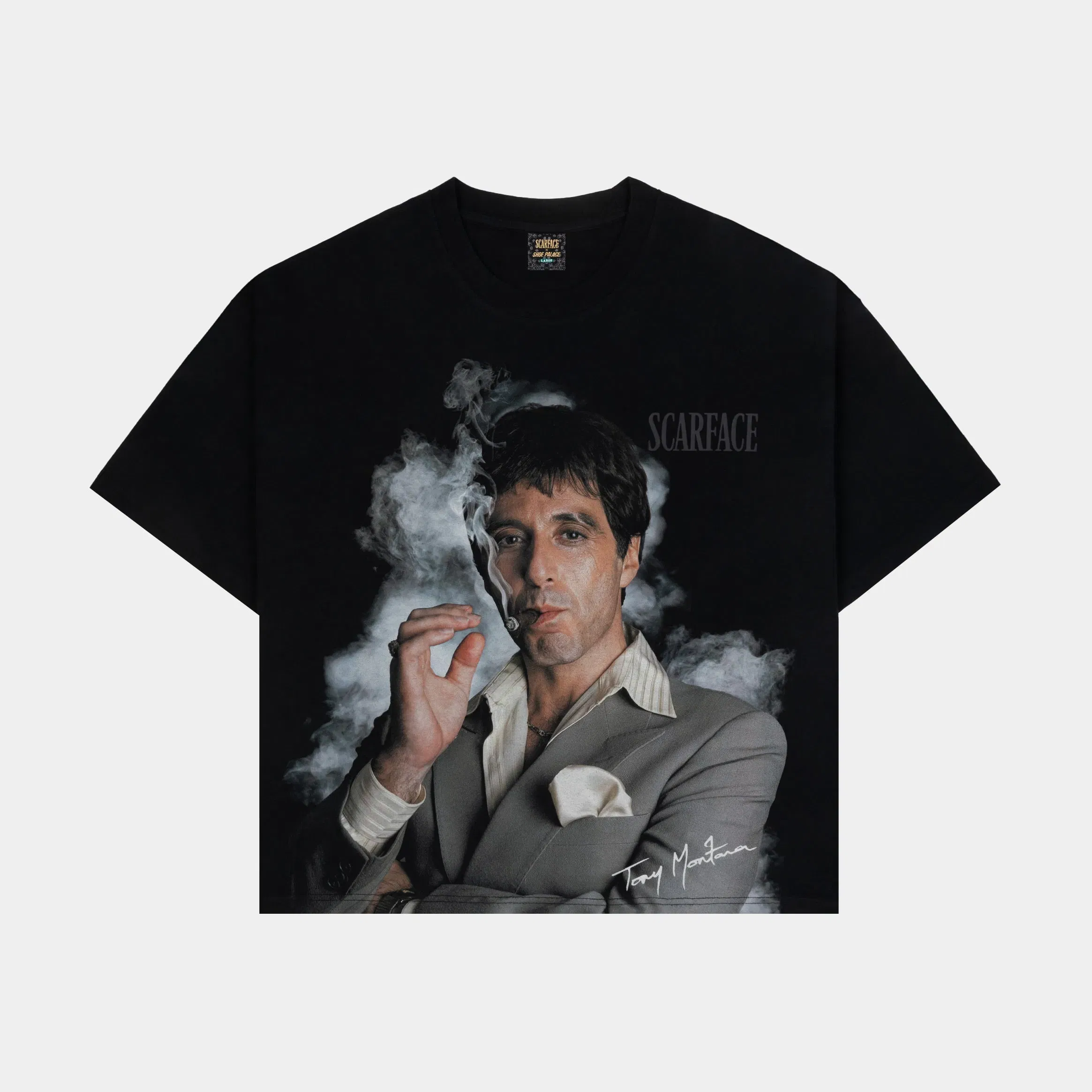 SCARFACE X SP SP x Scarface Smoke Light Mens Short Sleeve Shirt (Black/Grey)