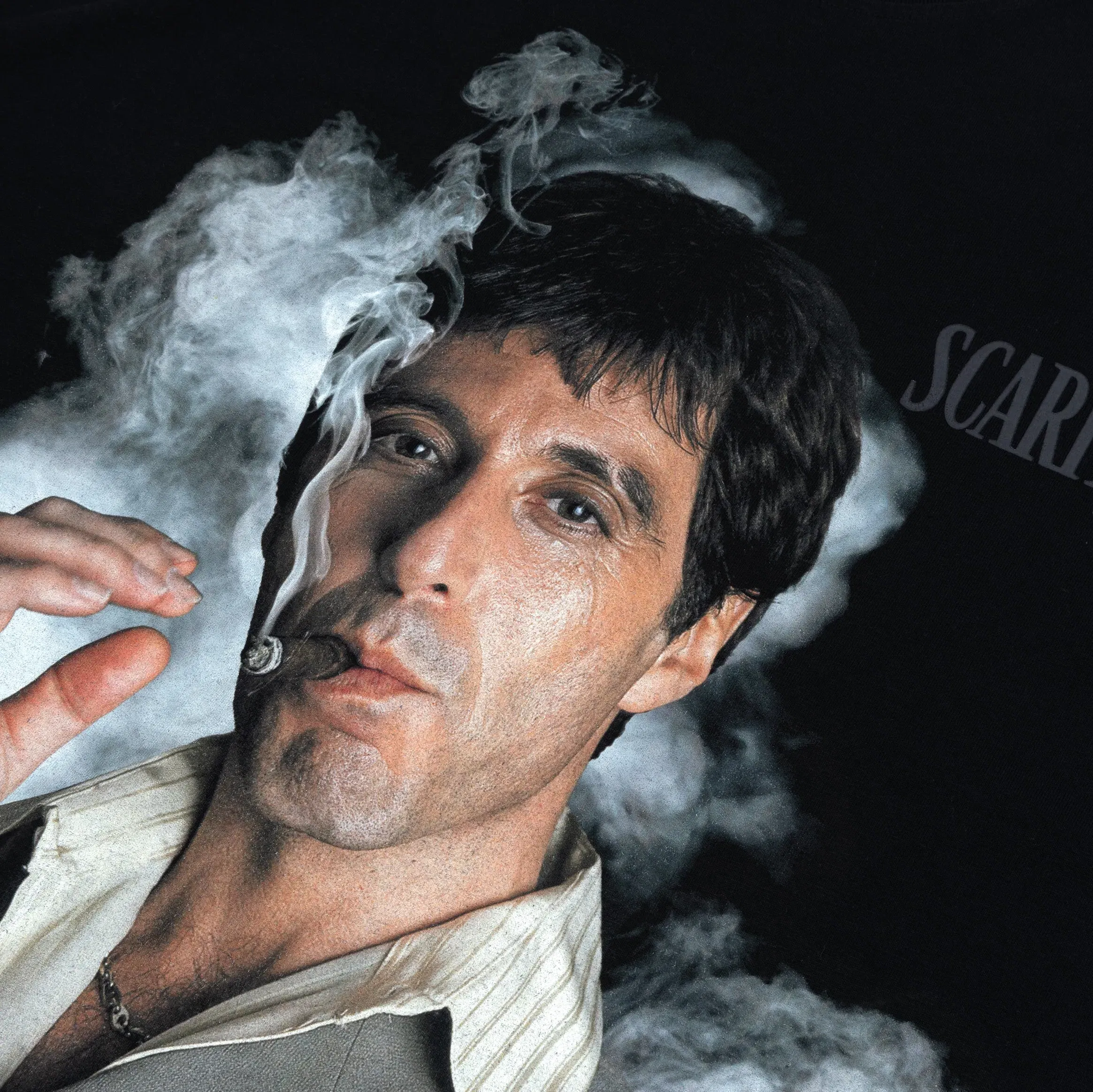 SCARFACE X SP SP x Scarface Smoke Light Mens Short Sleeve Shirt (Black/Grey)