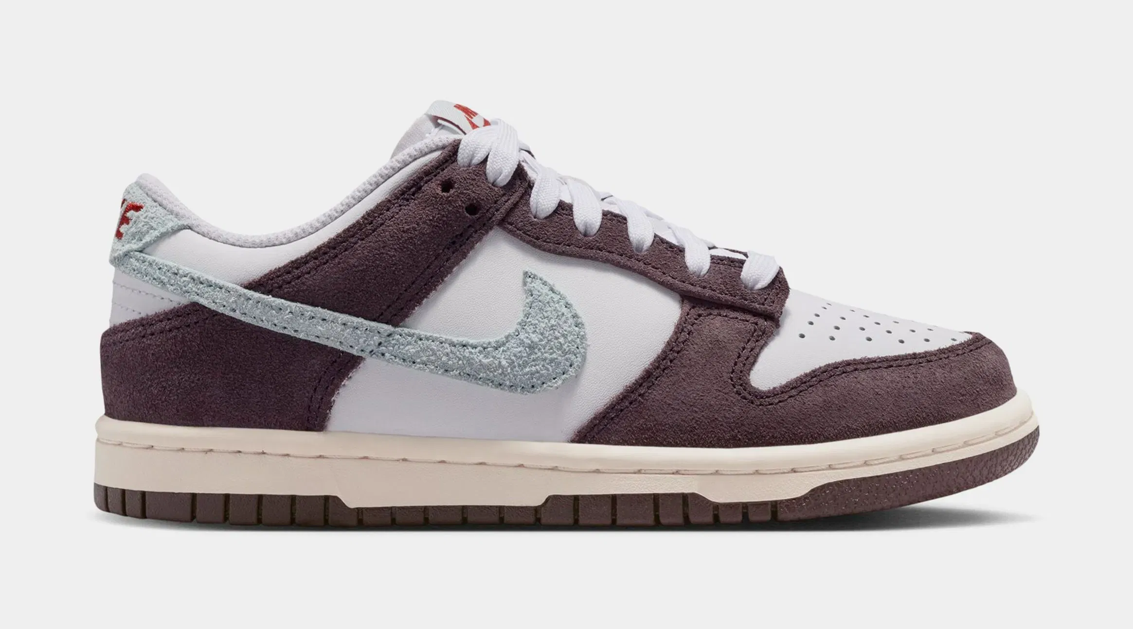 Nike Dunk Low SE Grade School Lifestyle Shoes (White/Glacier Blue/Burgundy Ash)